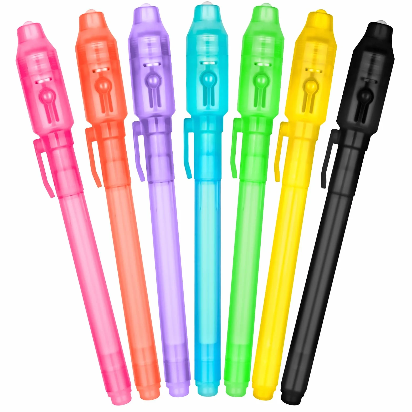 OFFCUP Penna Invisibile, 7 Penne a Inchiostro Invisibile, Pennarello di Sicurezza UV Magico, Regalo Messaggio Magico