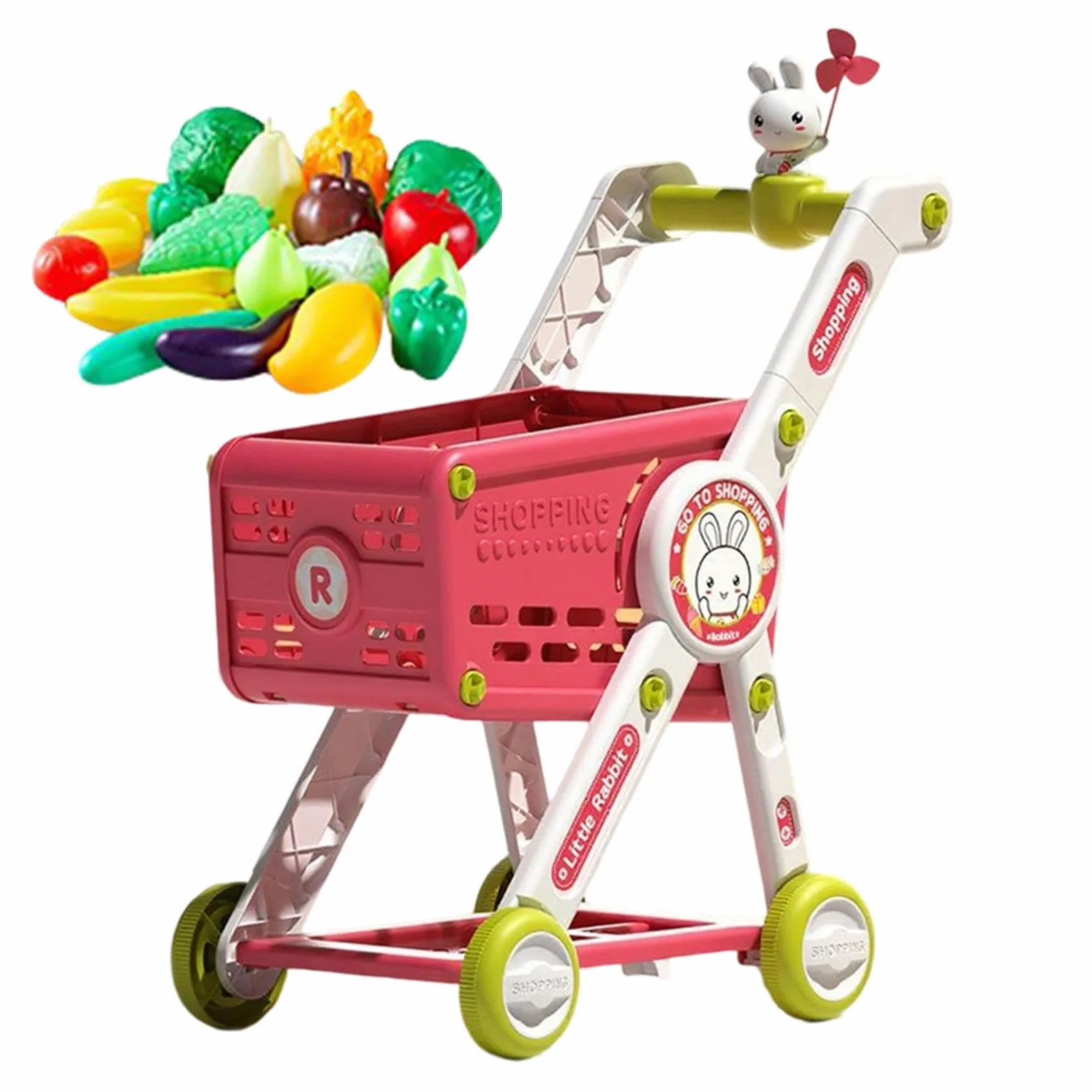 Carrello Spesa Bambini Cucina Finti Educativi Interattivi | Carrello Giocattolo Spesa Finta Per Bambini Trolley Per Bambini, Età Prescolare, Asilo, Vacanze E Compleanni