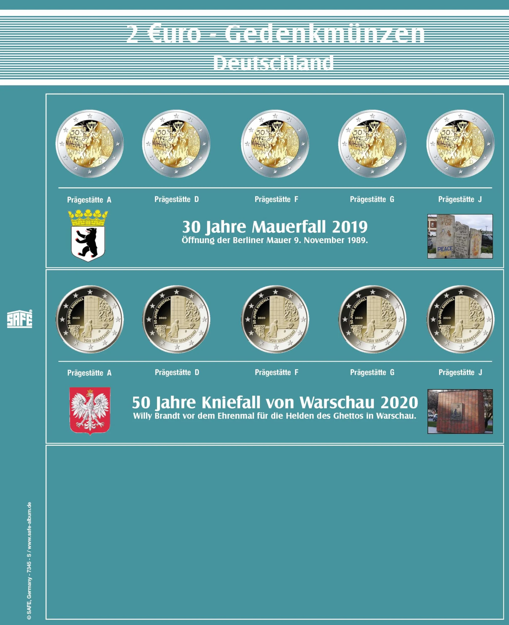 Premium-Münzalbum 2 Euro Deutsche Bundesländer
