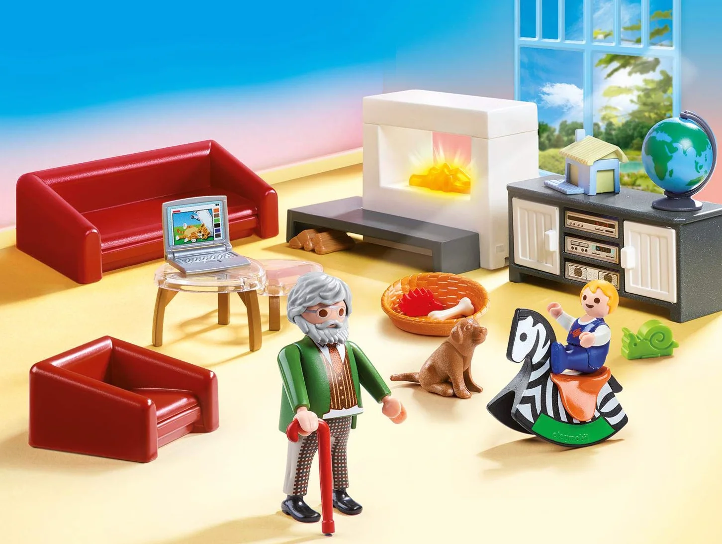 PLAYMOBIL 70207 - Salon avec cheminee