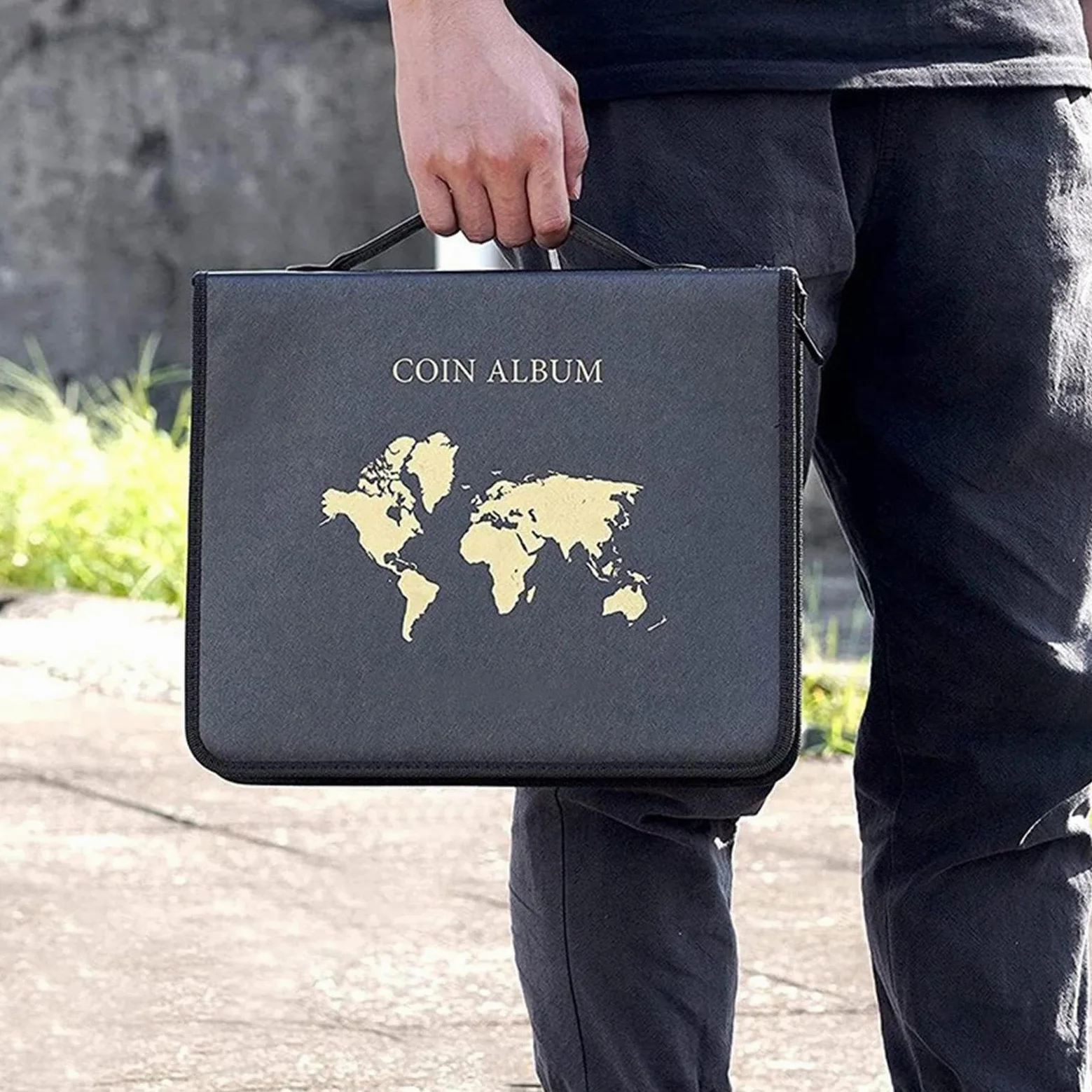 Album per monete per collezionisti, album per collezionisti di monete | regalo di Capodanno, album da collezione trasparente, portatile