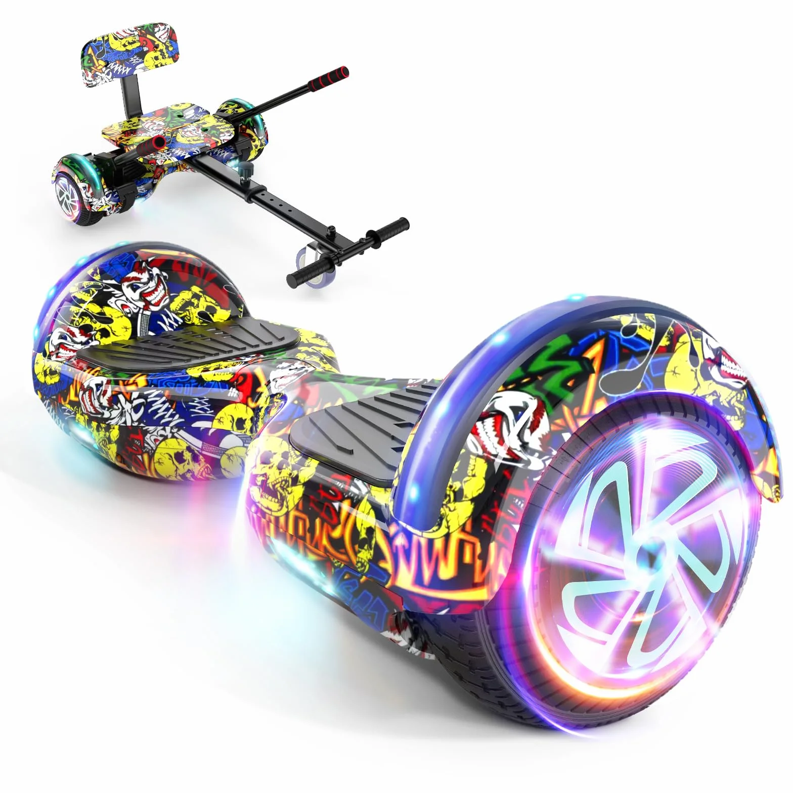 Scooter Seat Attachment, Adjustable Frame Length Go Kart for Kids