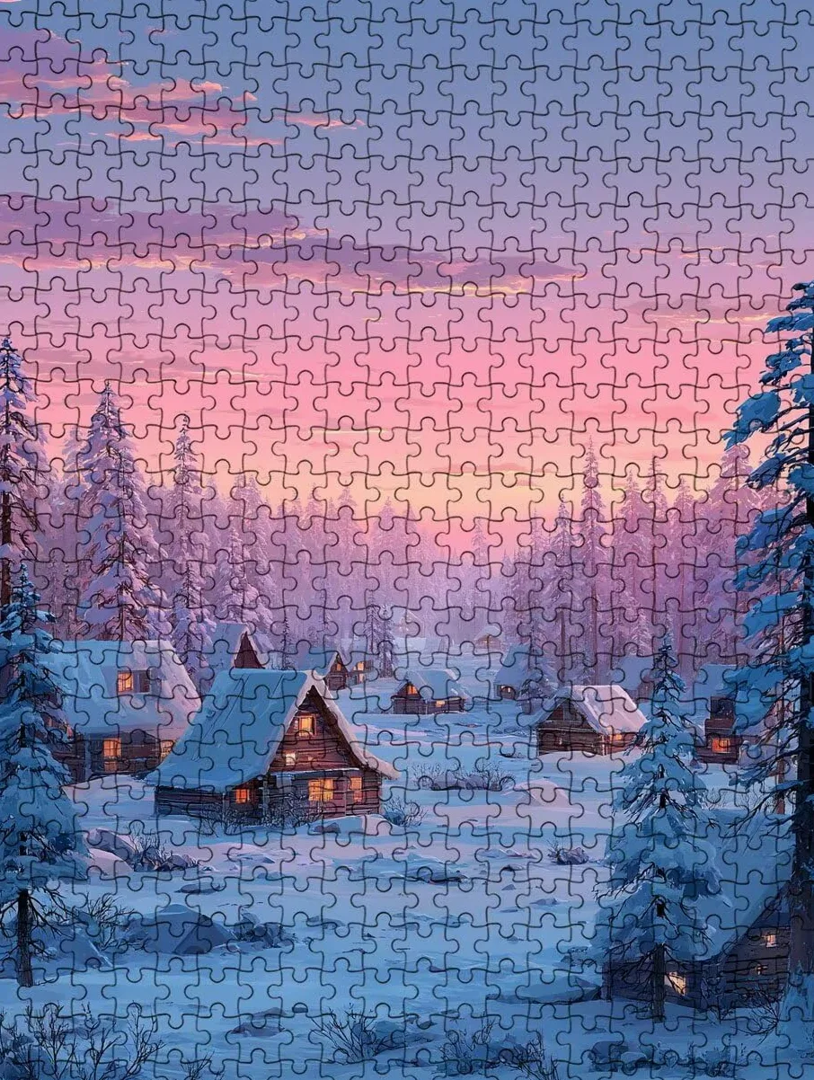 Puzzle 4000 Pezzi, Jigsaw Puzzle per Adulti, Casa Neve BLQSBGA6-499 | Puzzle Classici, Impossibile Difficile Sfidanti Puzzles, Puzzle Decorativo per La Famiglia, Come Regalo e Decorazione Pareti