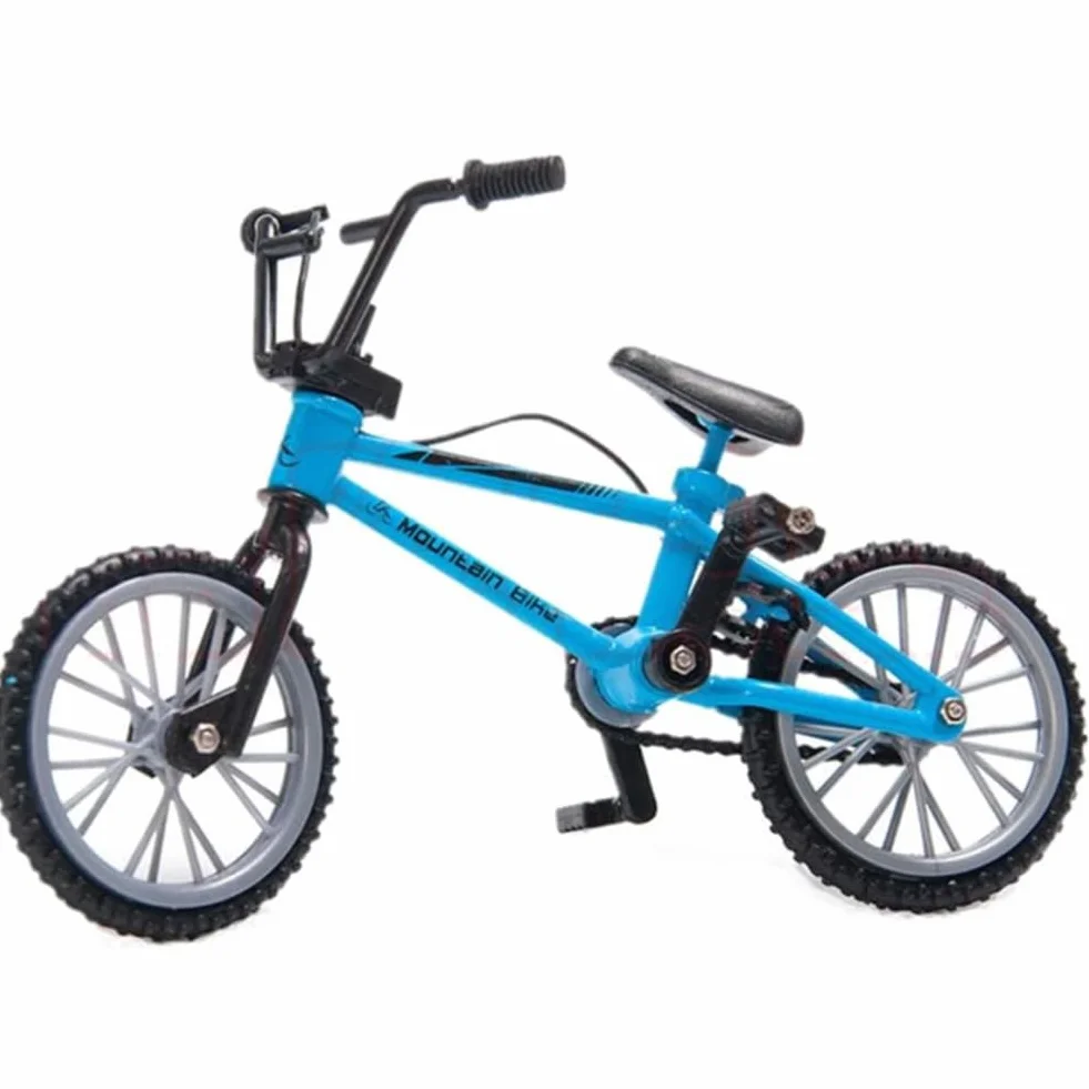 Mini Bicicletta Mini bmx in lega Creativa Finger Bike per Gli Amanti Della Bicicletta, Ragazzi Ragazze Regalo, Blu
