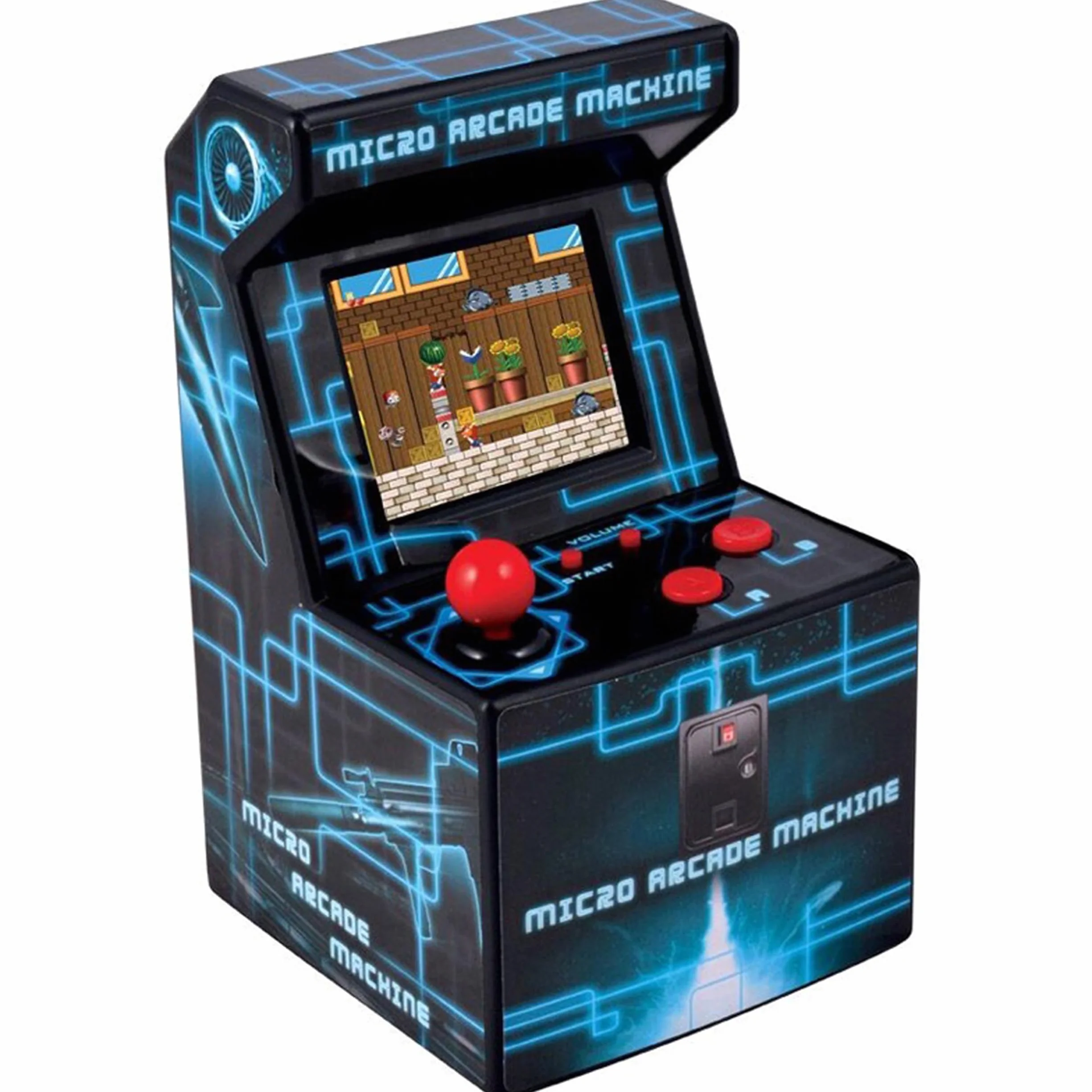 ITAL - Mini Arcade Retro / Mini Console Geek Portatile Con 250 Giochi Integrati / 16 Bit / Gadget Perfetto Come Regalo Per Bambini E Adulti (Blu)