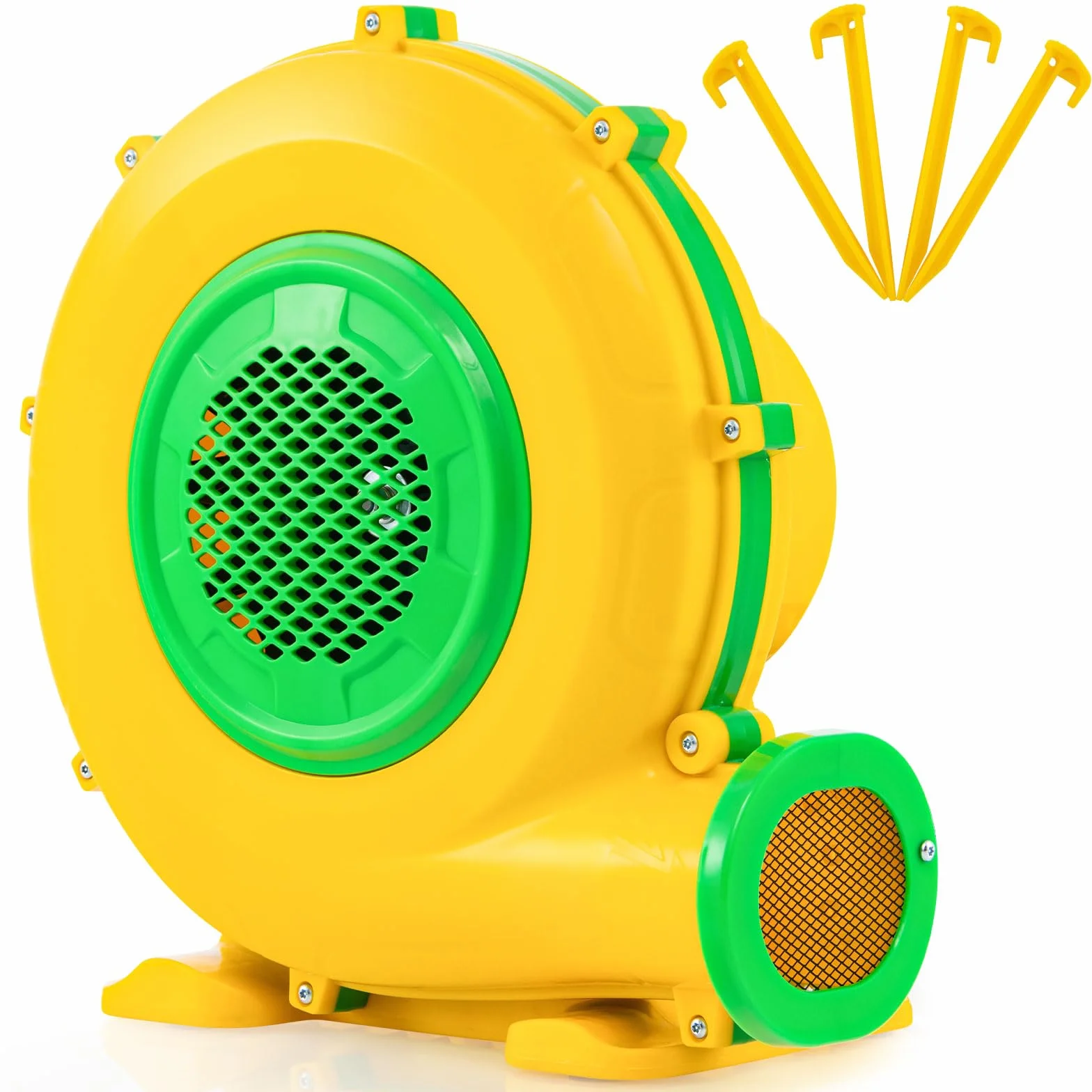 COSTWAY Ventilatore di Aria del Castello Gonfiabile, Soffiatore per Giochi Gonfiabili con Cavo di Alimentazione, per Castello Gonfiabile, Scivolo Acquatico e Giochi Gonfiabili (950W)