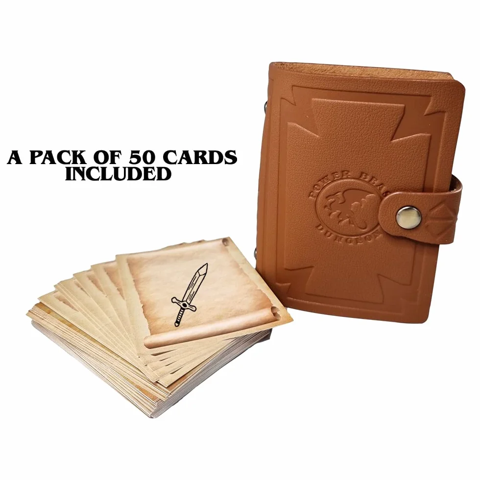 Dungeon Libro Dungeons and Dragons 5a Edizione, Compendio Tascabile, Libro degli incantesimi, Guida del Dungeon Master, Giochi di Ruolo, D&D 5e, Set di Dadi, DND, + 50 Lettere Pergamena.