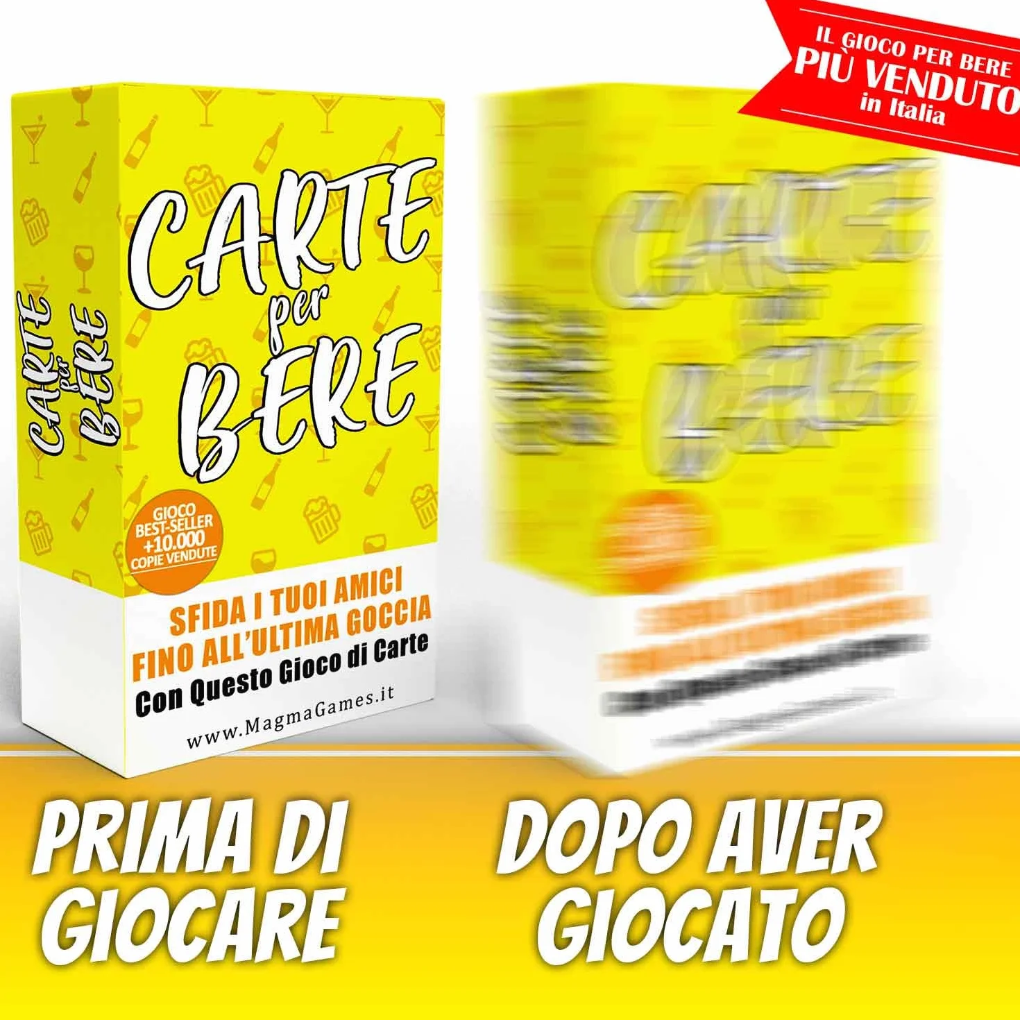 Magma Games | CARTE PER BERE - Giochi da Tavolo Adulti Alcolici - Drinking Game - Regali Simpatici e Divertenti - Idee Regalo per Lei e Lui, per Natale, Amica, Amiche