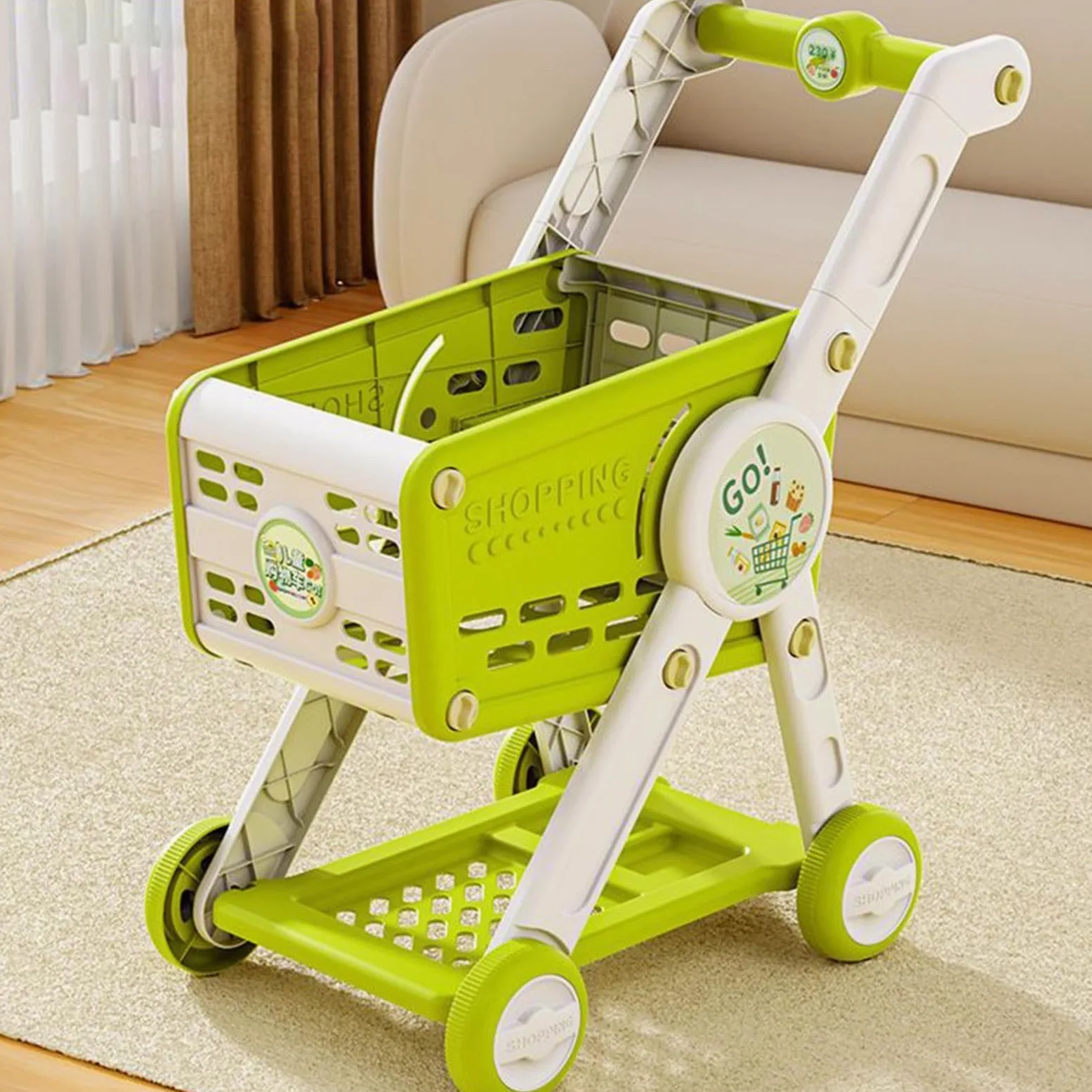 Carrello Della Spesa Giocattolo Cesto Della Spesa Giochi Supermercato | Cucina Bambini Role Play 1 3 Anni Bambine Casa Delle Bambole