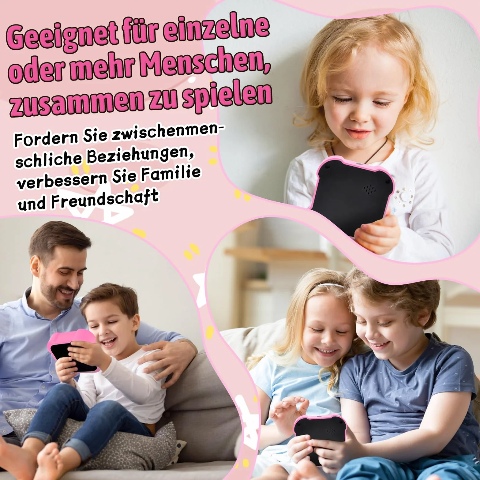 Gioco Elettronico, Portatili Giochi di Puzzle Smart Games per bambini, 1/4 Giocatori Giochi Per Famiglie Scacchiera Gioco Digitale, Giocattoli Fidget Portatili Educativi Da Viaggio.