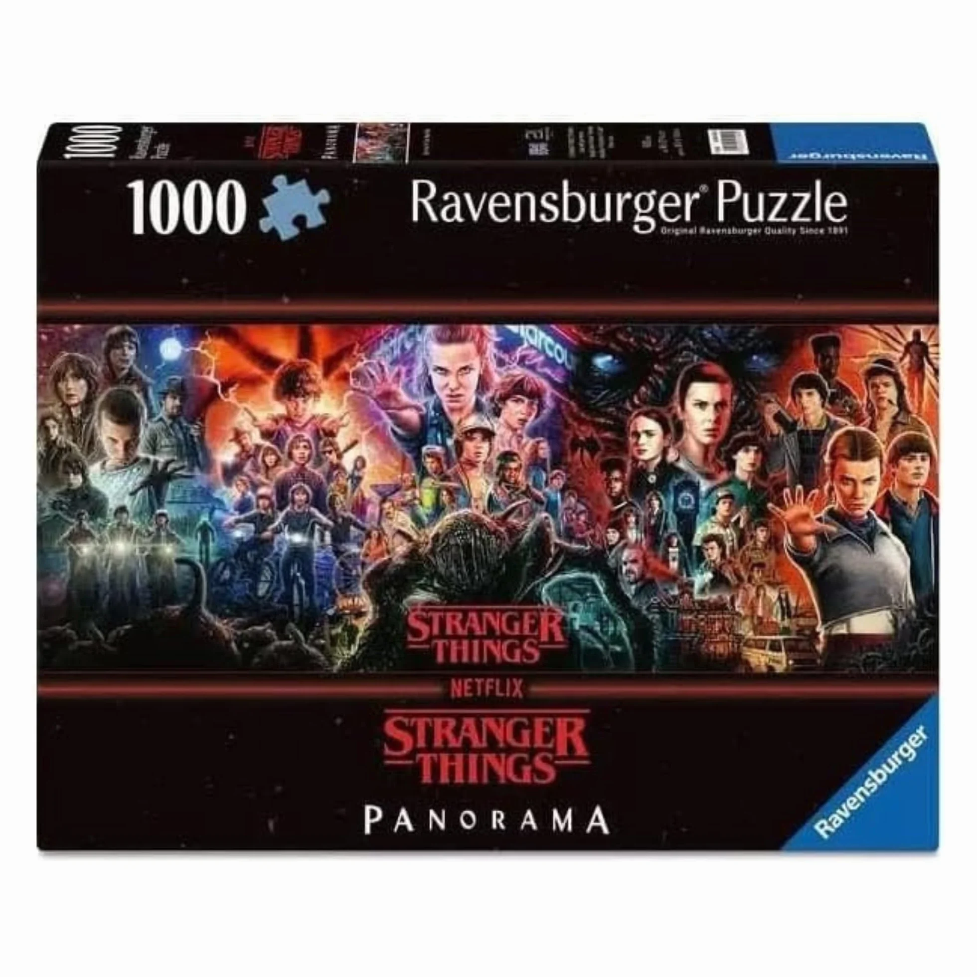 Ravensburger Puzzle Stranger Things 1000 Pezzi – Puzzle Adulti +14 anni, 98 x 37.5 cm, Puzzle per Adulti Panorama, Collezione Stranger Things, Idee Regalo