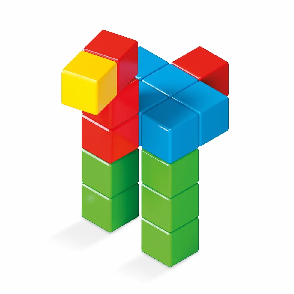 GEOMAG Magicube Full Color Gioco di Costruzione Magnetico Bambino, Regalo bimbo bimba 1 2 3 4 5 6 anni, 100% plastica riciclata, educativo montessori, cubi magnetici, costruzioni magnetiche