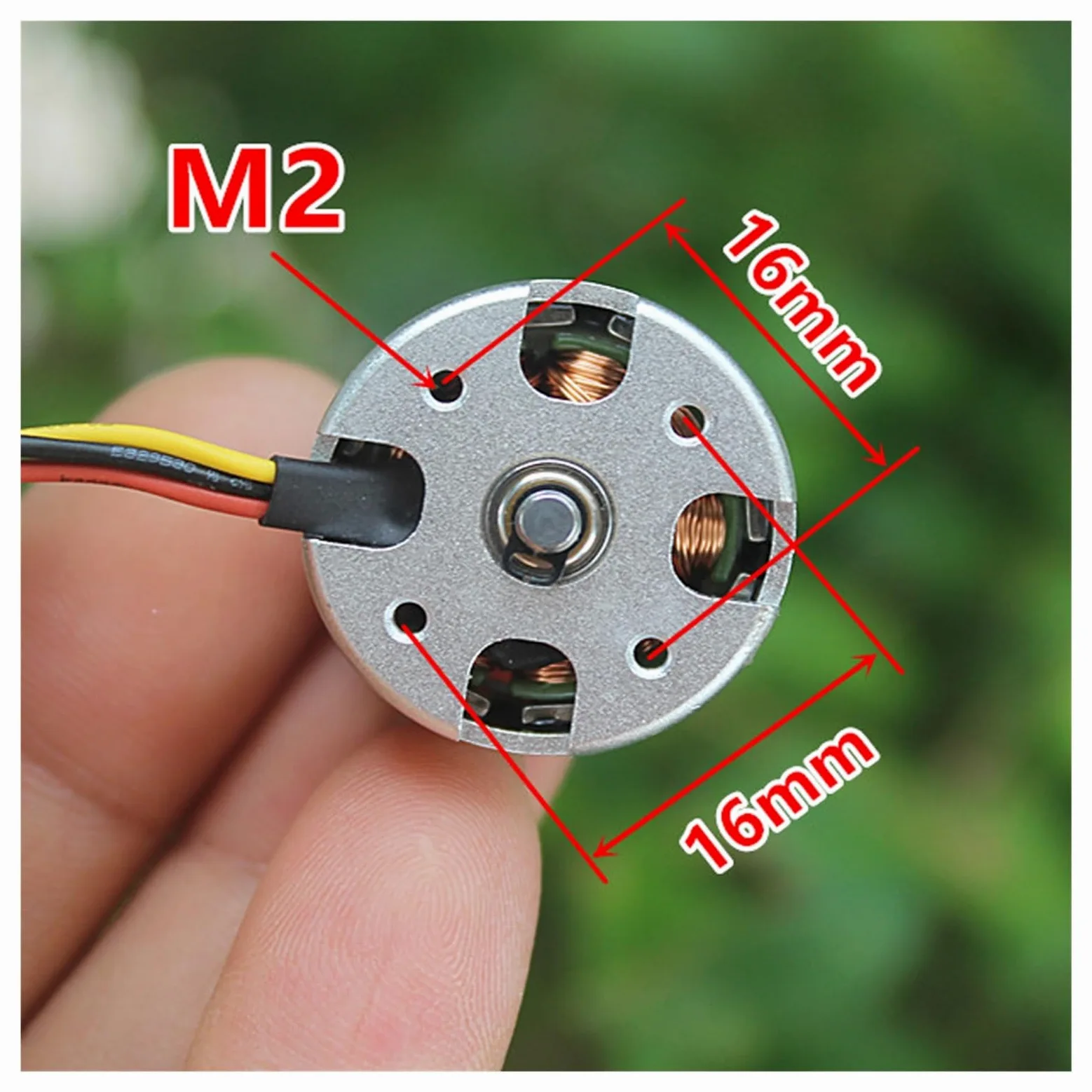 Motore 1800KV 1806 Motore brushless for aeromodello Mini Motore brushless 23mm CW CCW Motore brushless (Size : CCW Screw)