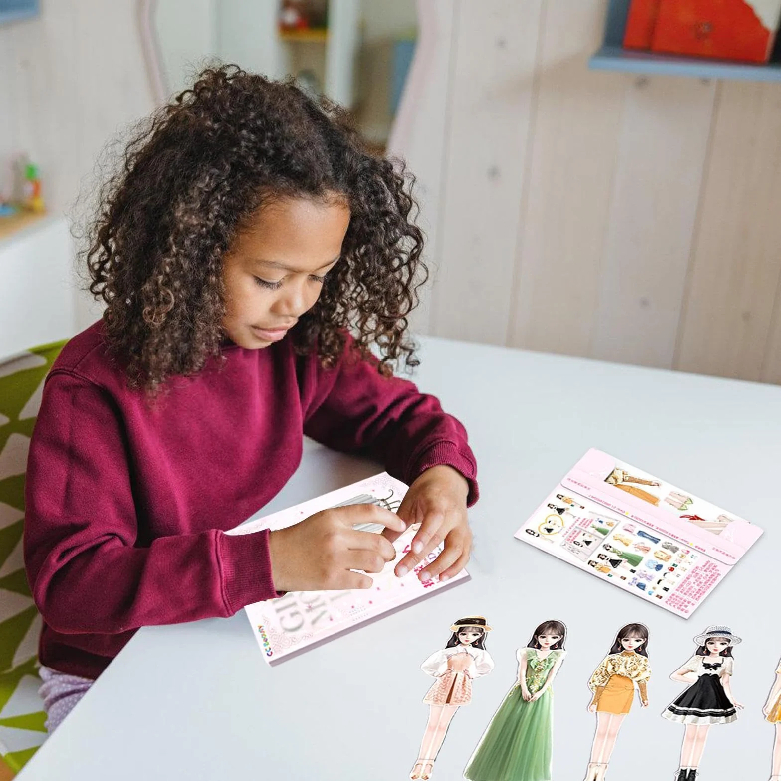 Set Da Vestire Magnetico - Kit Da Gioco Puzzle Per Bambole Di Carta, Giocattoli Da Vestire Per Bambini, Gioco Di Finzione Creativo Pezzi Durevoli | Giocattolo Educativo Puzzle Di Immaginazione Per Bam