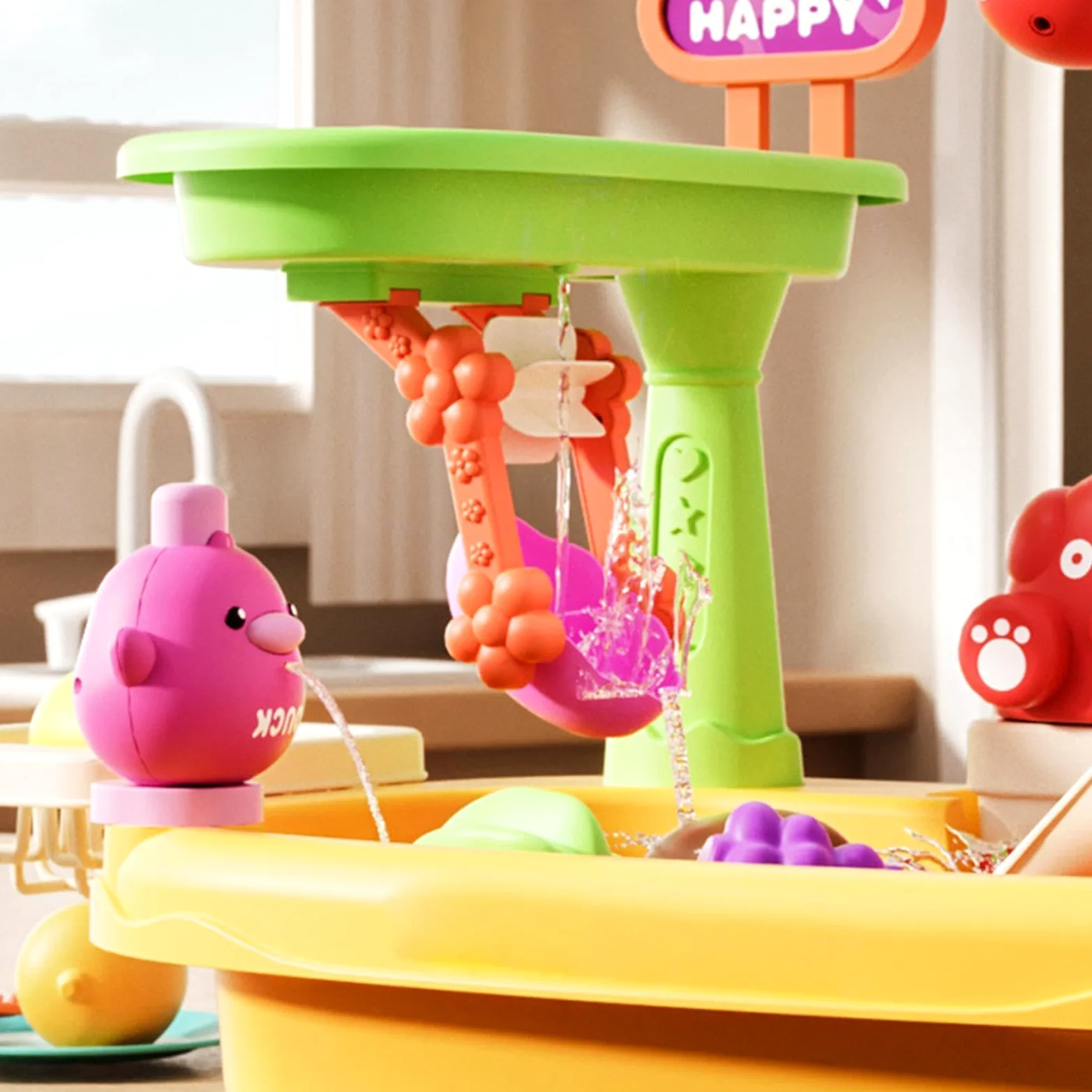 Tavolo da gioco con rubinetto e simpatico set da gioco con dinosauri | Tavolo da gioco per bambini giocattoli d'acqua all'aperto per ragazzi ragazze sviluppo cognitivo educazione precoce e