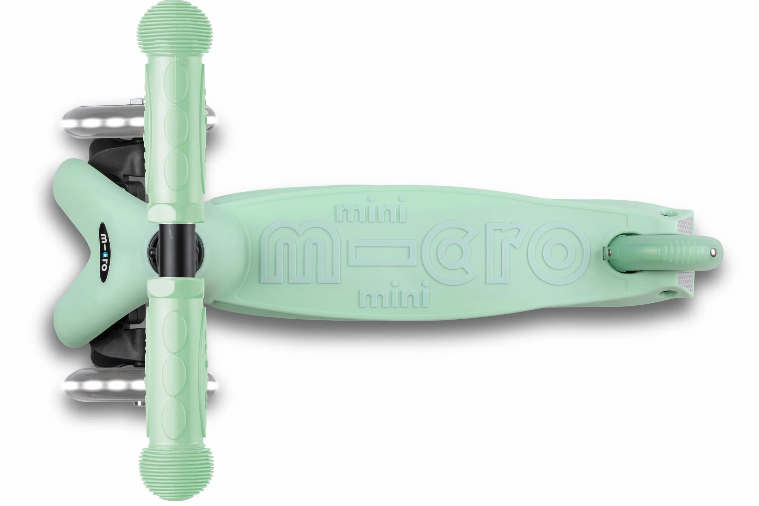 Micro Mini2Grow - Monopattino deluxe a LED per bambini, da 1 a 6 anni, per ragazzi e ragazze, a 3 ruote, sedile regolabile e impugnatura per genitori, ruote LED, limite di peso 50 kg