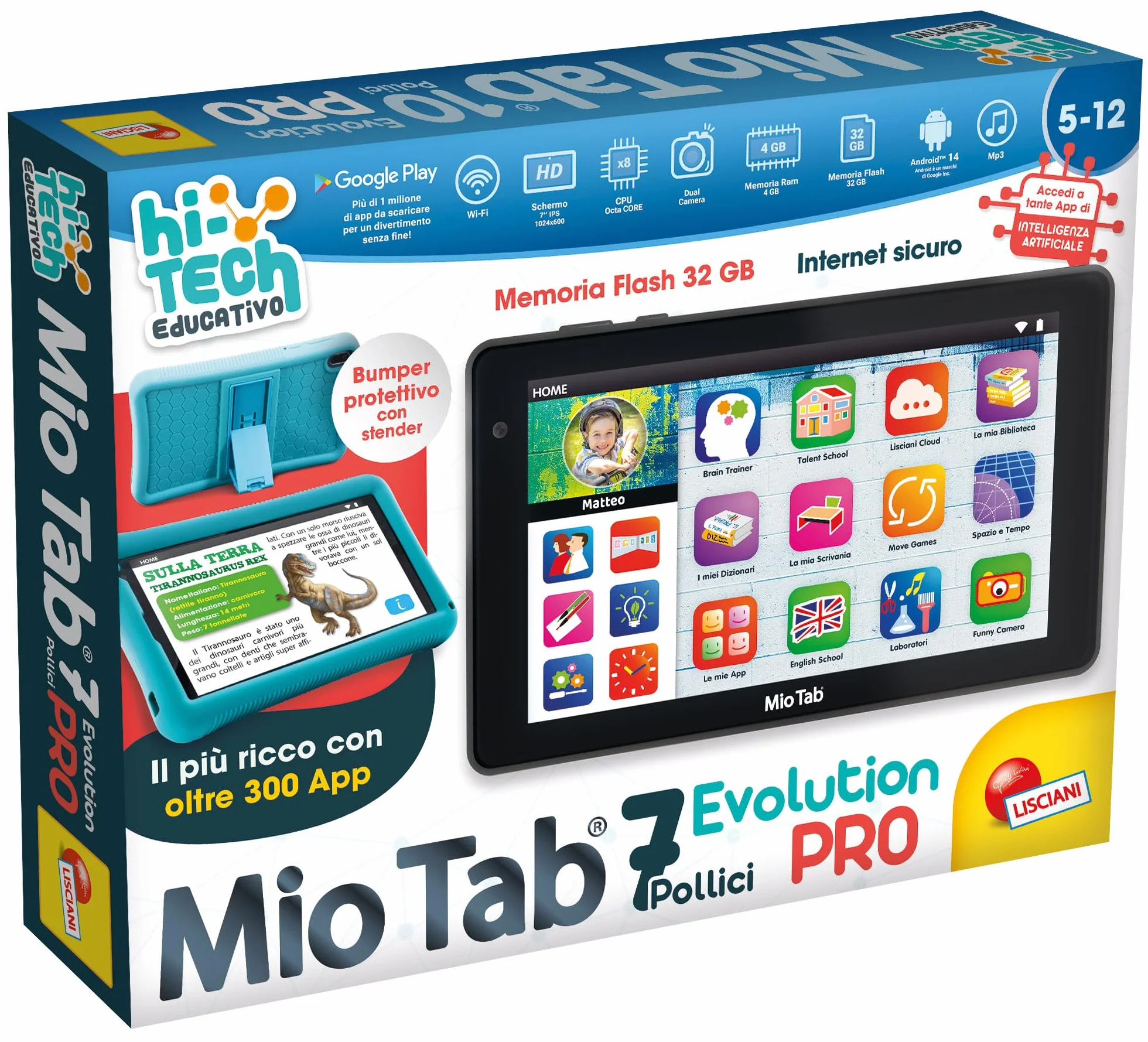Liscianigiochi Hi Tech Educativo Mio Tab Pro 7