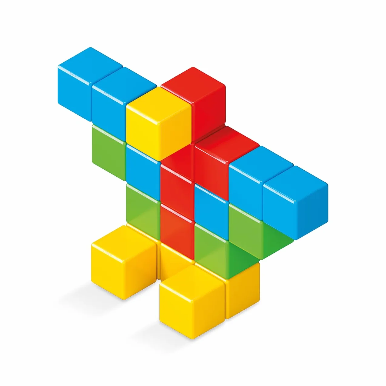 GEOMAG Magicube Full Color Gioco di Costruzione Magnetico Bambino, Regalo bimbo bimba 1 2 3 4 5 6 anni, 100% plastica riciclata, educativo montessori, cubi magnetici, costruzioni magnetiche