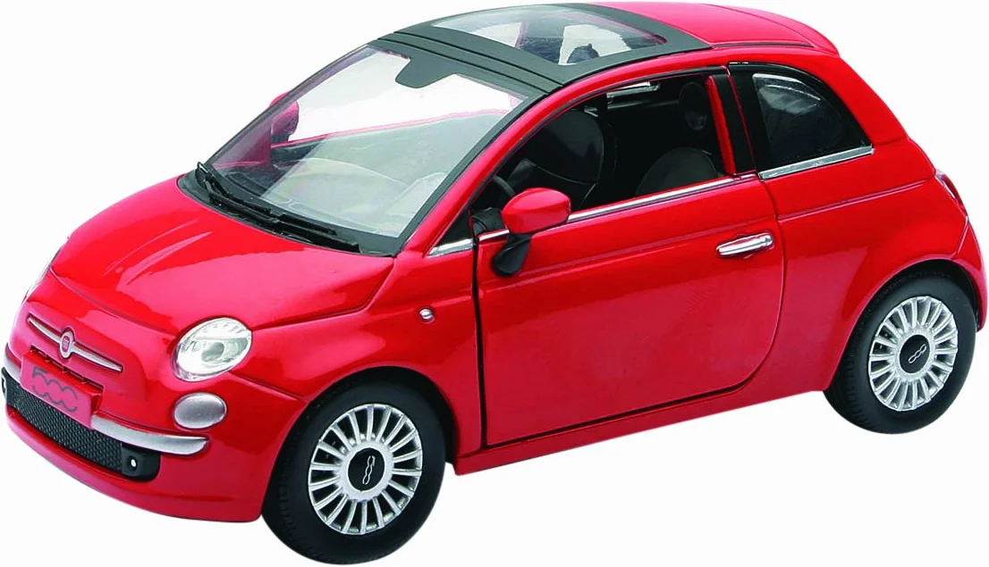 Newray 71016 - Fiat 500, Scala 1:24, Die Cast, Rosso