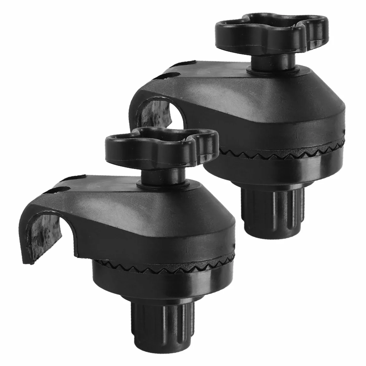 Alnicov Set di 2 Accessori per Altalena, raccordi in plastica, staffe di Fissaggio per tettoia da Giardino e Struttura Altalena, Nero