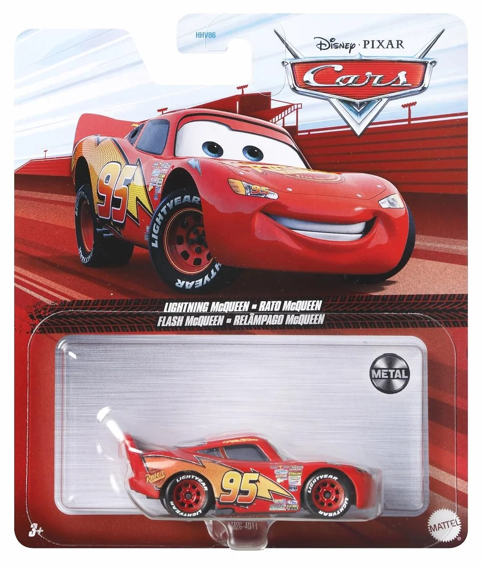 Mattel Selezione Veicoli Racing Style | Disney Cars | Cast 1:55 Veicoli Auto, DXV29N Cars 3 Single:Lightning McQueen