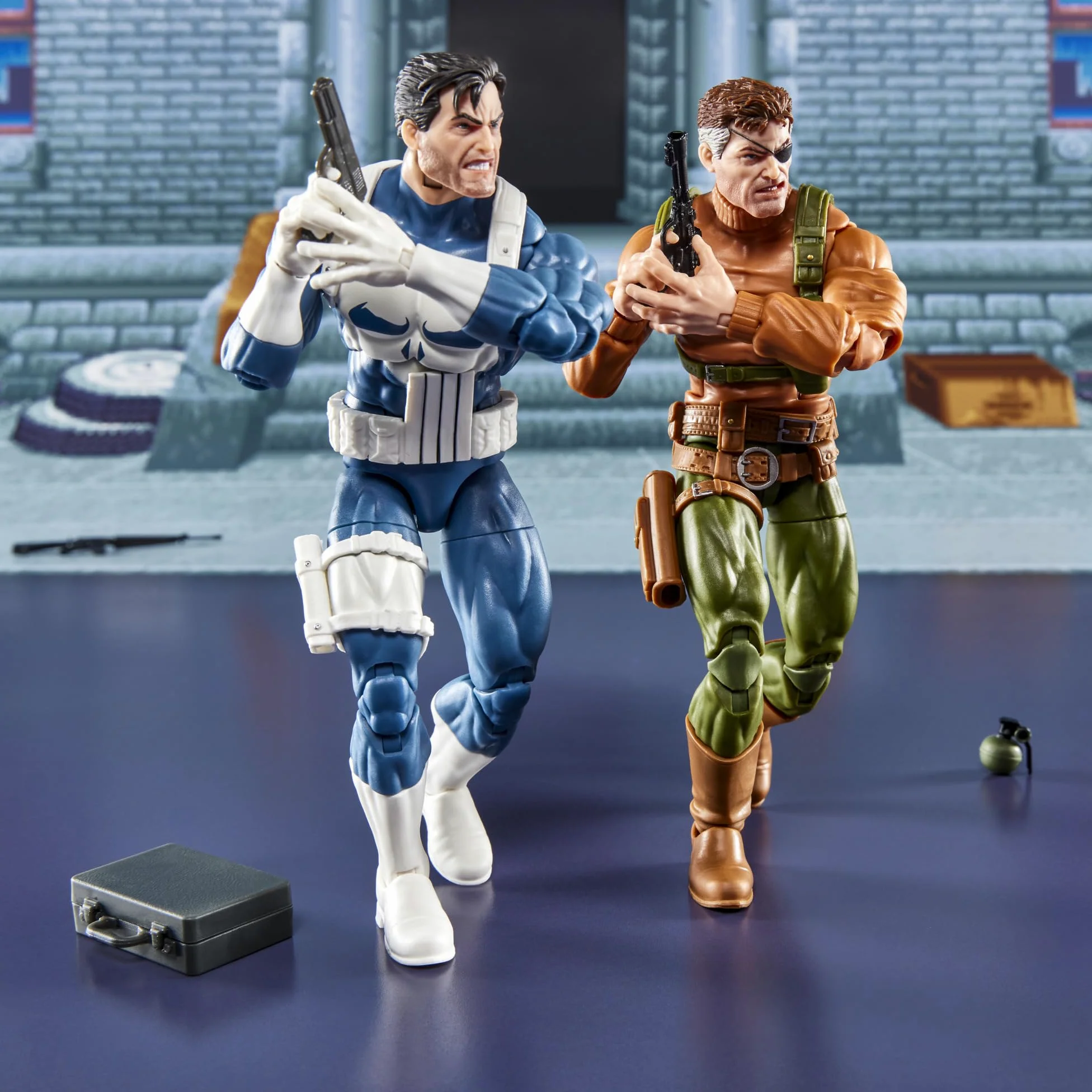 Hasbro Marvel Legends Series, Gameverse, The Punisher e Nick Fury, action figure collezionabili