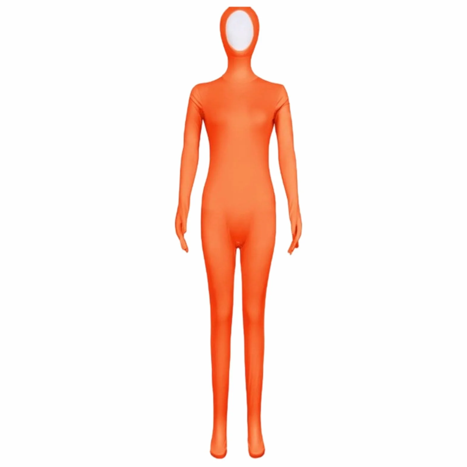 Tuta invisibile per adulti, unisex, per spettacoli teatrali ed eventi in costume, lingerie per donne, cosplay, corpo intero, viso aperto, in spandex, costume per Halloween
