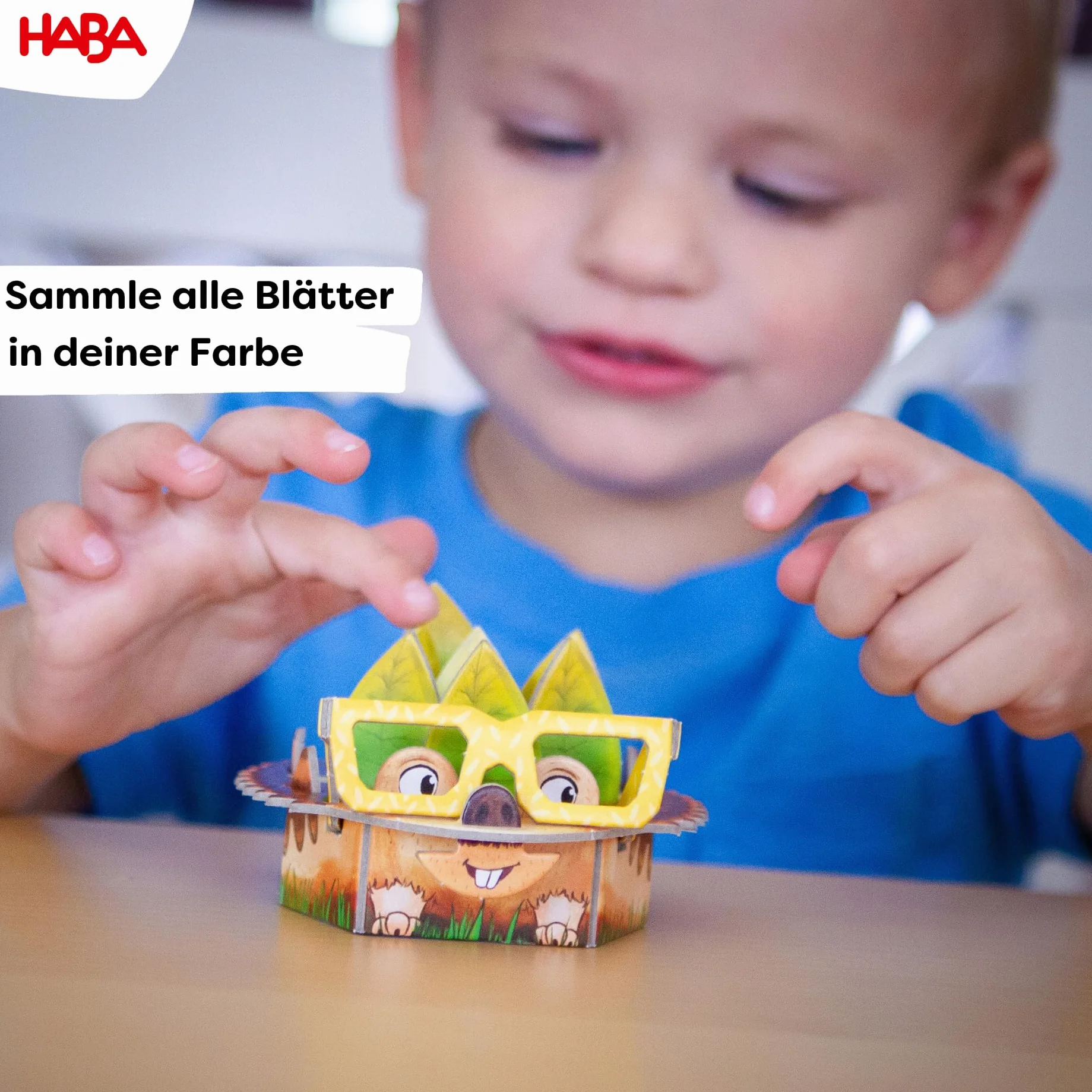 HABA Riccio – Gioco di dadi e memo per bambini dai 3 anni in su, gioco per 2-4 giocatori, con ricci 3D e foglie a incastro, promuove abilità motorie e concentrazione, 1305587001
