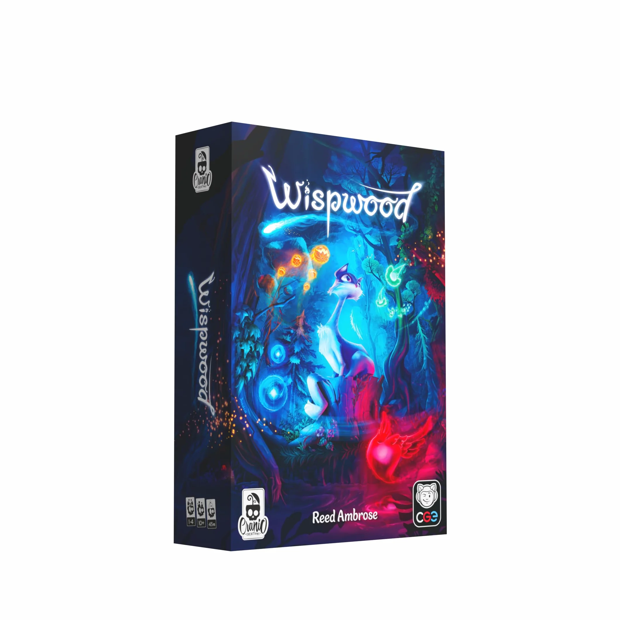 Cranio Creations - Wispwood - Esplora una magica foresta di fuochi fatui colorati - Gioco da Tavolo per Famiglie - Età 10+ - Da 1 a 4 Giocatori - Edizione in Lingua Italiana