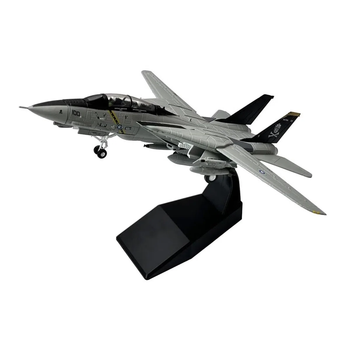 Aereo in Metallo pressofuso Scala 1/100 per Grumman F-14 Tomcat Bombcat Fighter Collezione di Modelli di Aeroplano in Metallo pressofuso per Raccolta ed Esposizione (Stile 2)