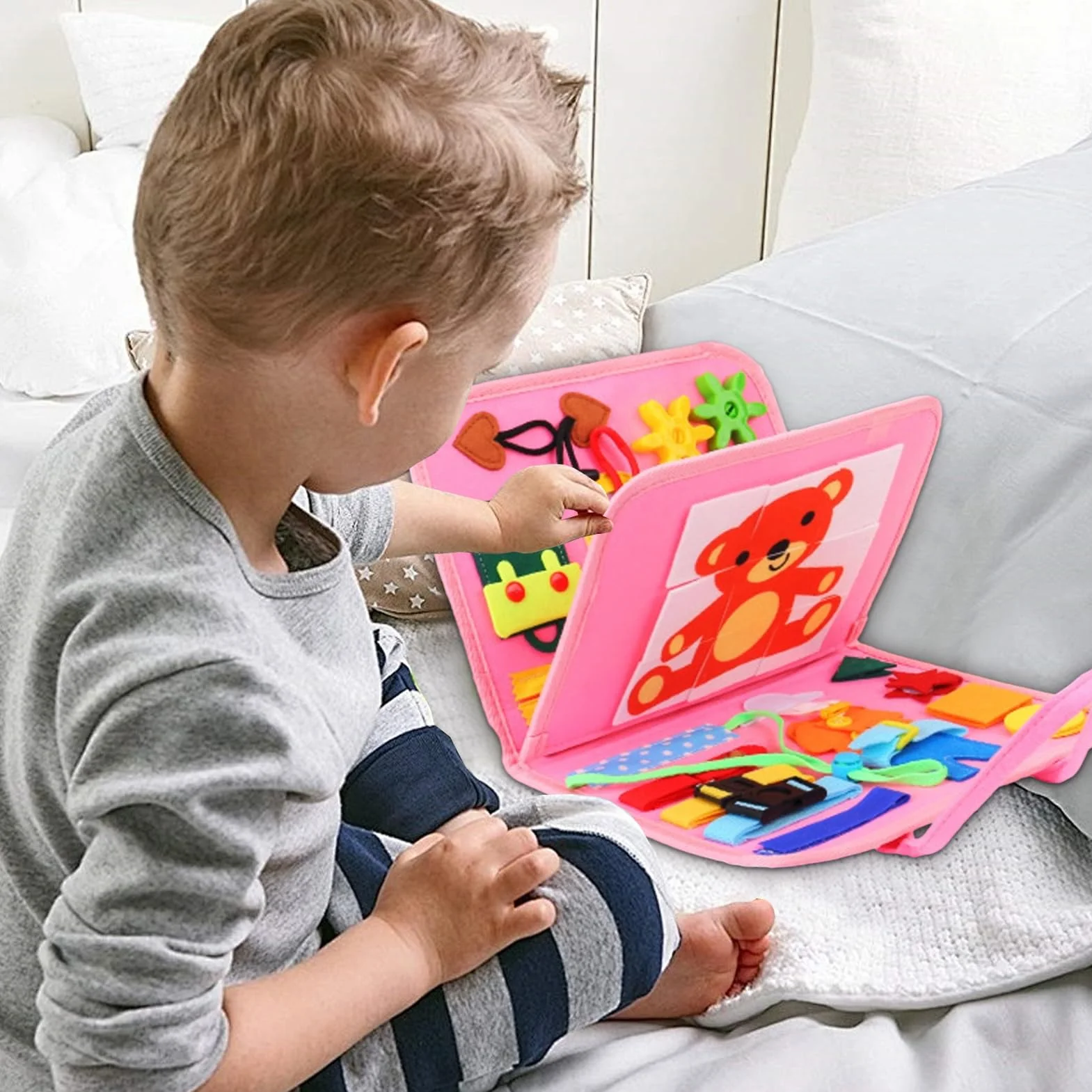Giochi Occupati Per Bambini,Giocattolo Occupato in Feltro per Bambini - Attività Sviluppo Precoce Tranquilla