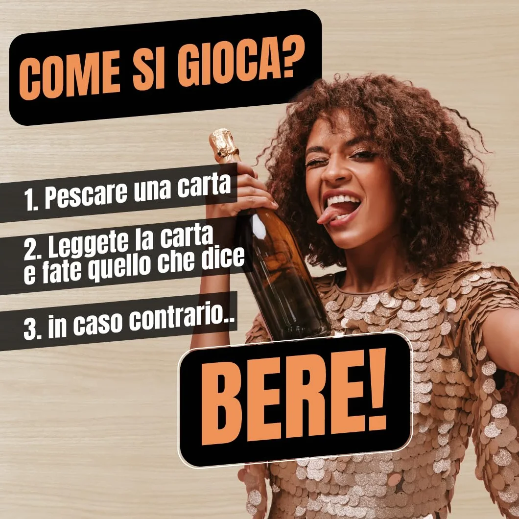 GLOP 400 Carte, Probabilmente i Migliori Giochi da Tavolo Adulti, Giochi per Bere in Italiano, Giochi di società per Feste, Regali Divertenti, Bevi Responsabilmente.