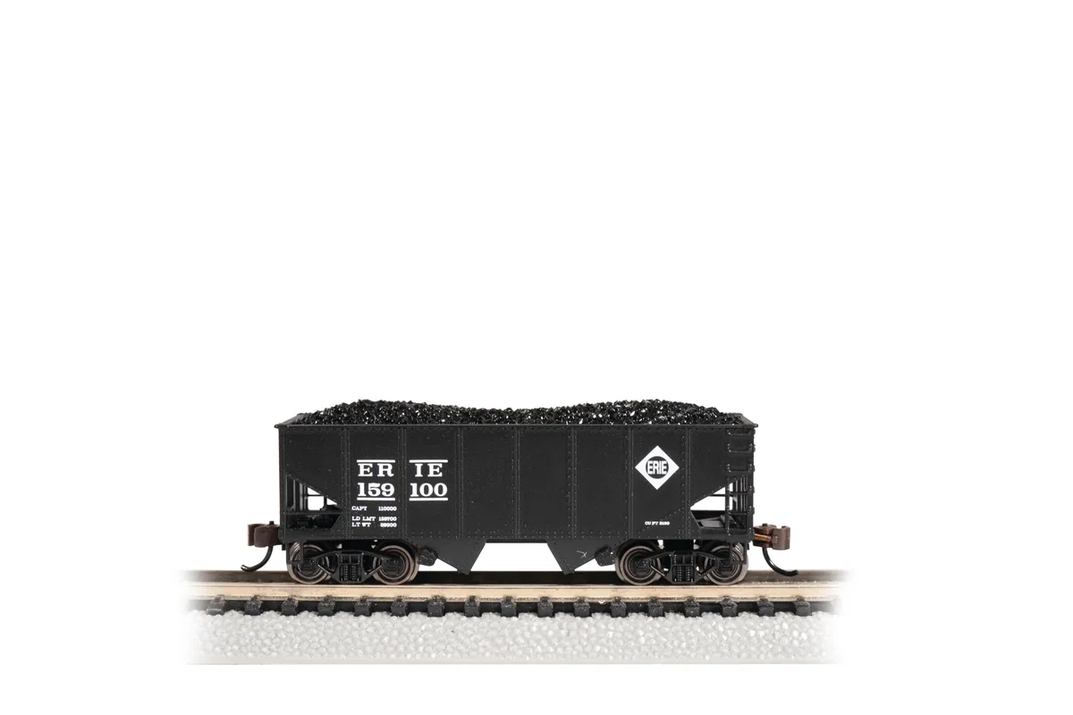 Bachmann Trains - USRA 55-TON 2-Bay Hopper AUTO - Erie #159100 - Scala N