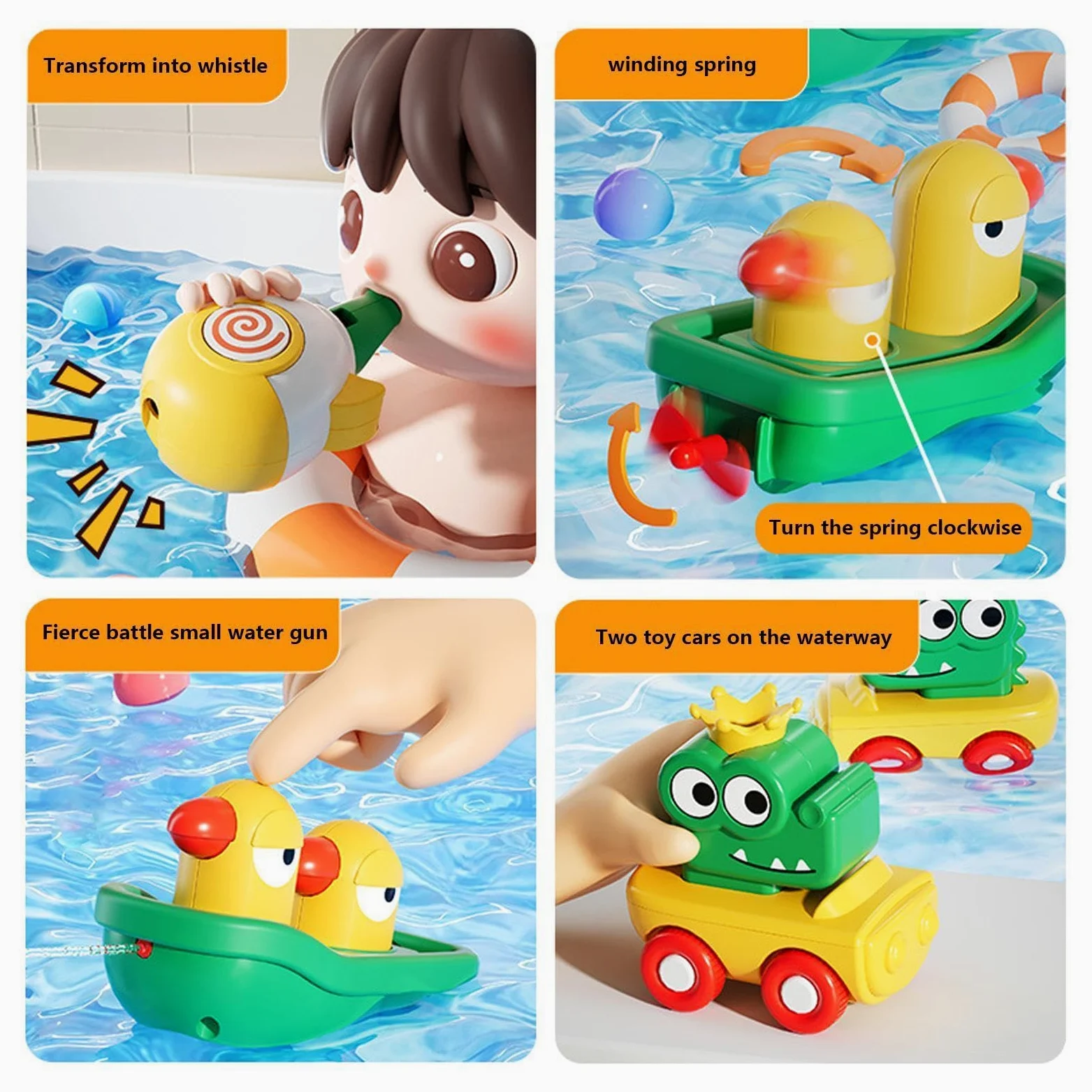 Giocattoli Da Bagno Giochi d'Acqua con Funzionamento Elettrico | Soffione Doccia Divertente Da Vasca Per Bambini E Bambine, Sotto La Doccia In Casa Durante I Viaggi All'Esterno In Bagno E