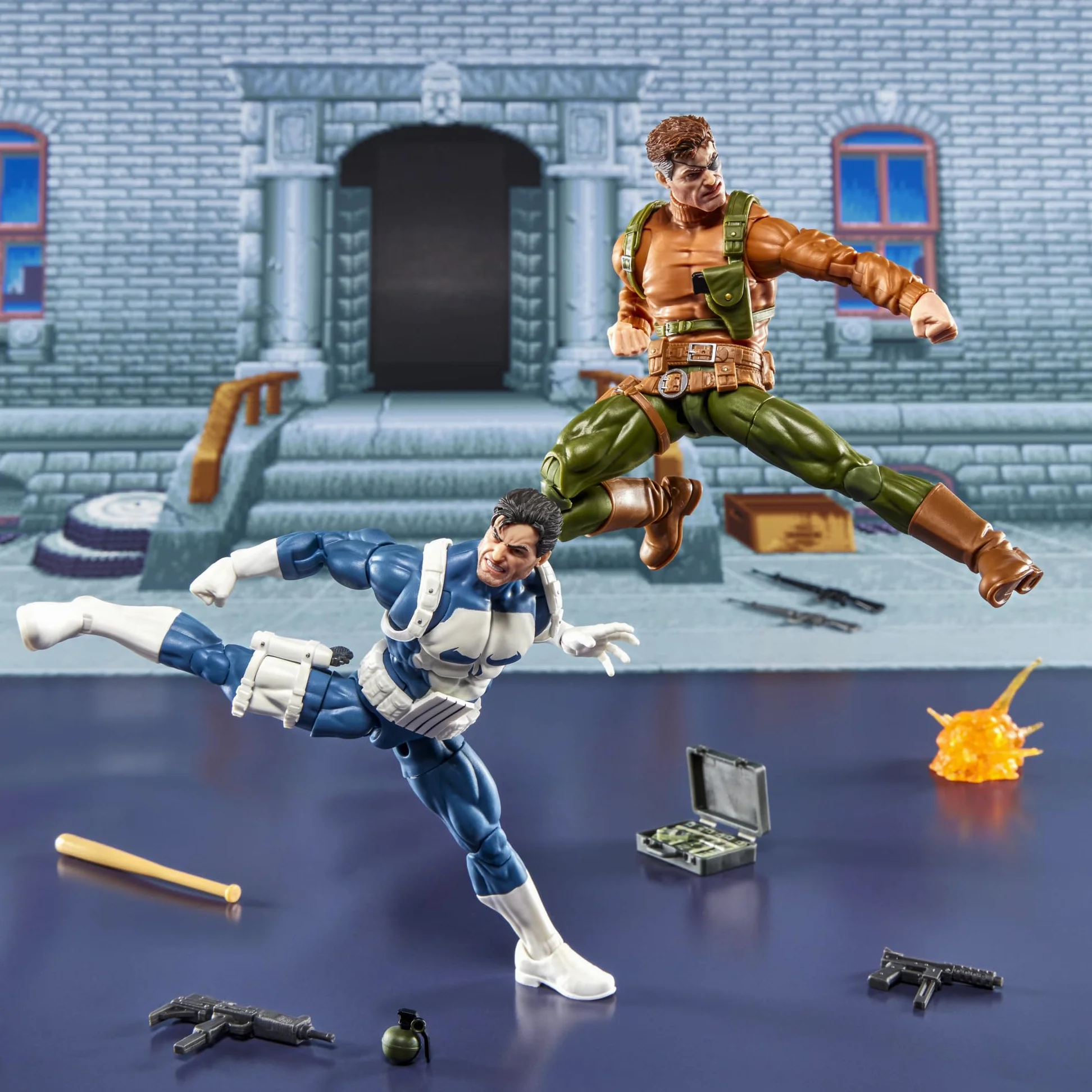 Hasbro Marvel Legends Series, Gameverse, The Punisher e Nick Fury, action figure collezionabili