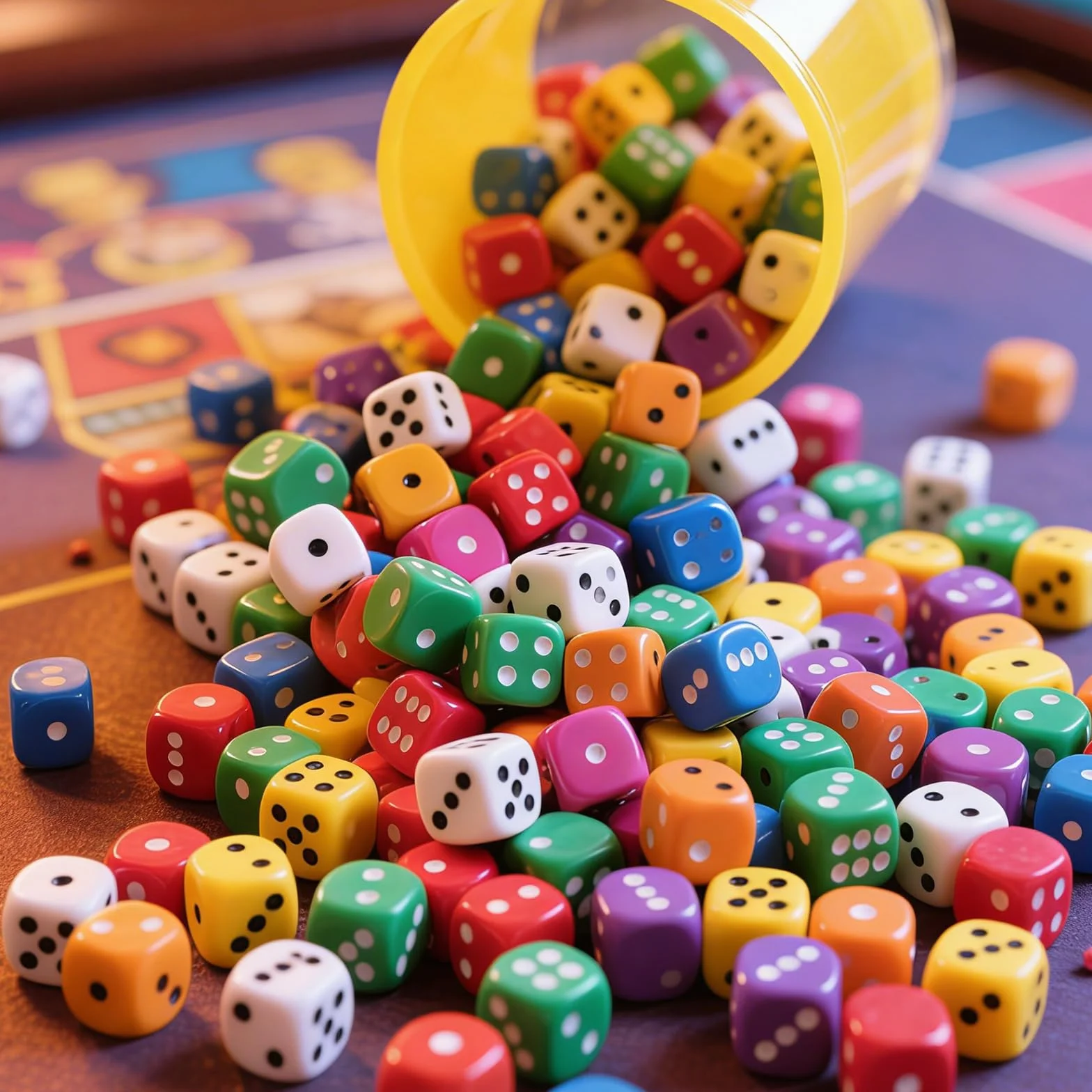 Set di 100 Dadi da Gioco 14mm, Dadi a 6 Facce Standard D6 in Acrilico, Ideale per Giochi da Tavolo e Didattica Matematica, Include 2 Scatole Contenitore Trasparenti (Bianco)