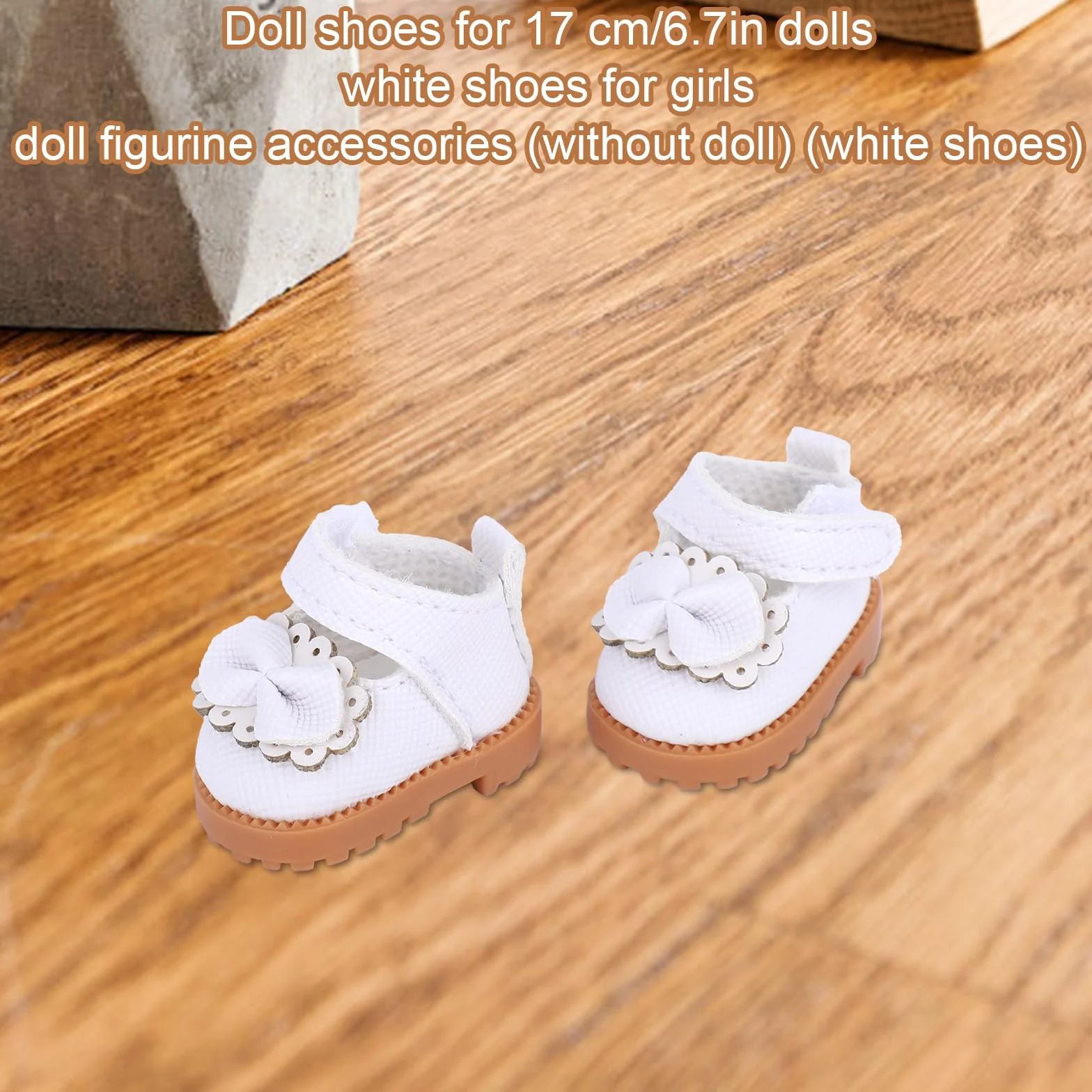 Mikovivi Mini scarpe per bambole, 17 cm, accessori eleganti per bambole da 17 cm