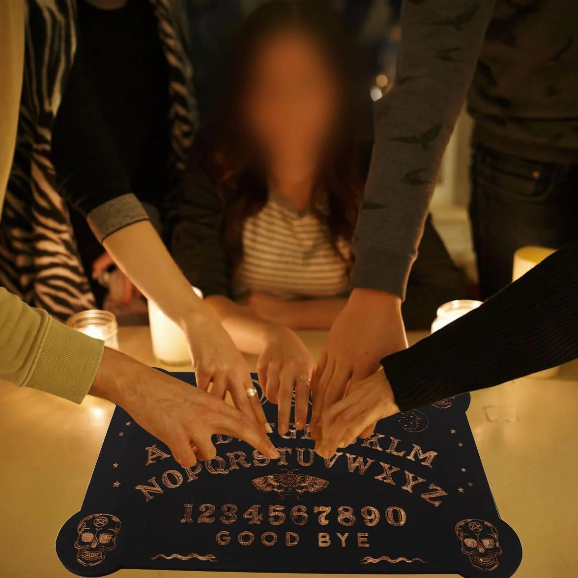 Set Di Tavole Ouija Nere in Legno, Classiche Tavole Parlanti Con Planchette, Tavola Degli Spiriti Con Messaggi Metafisici, Regali Wiccan Per Forniture Di Stregoneria
