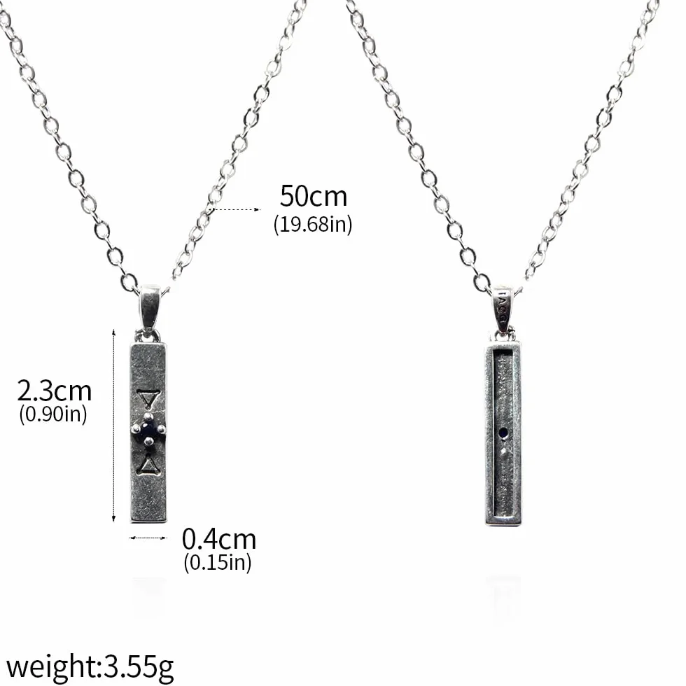 GojoSatorus Collana Argento Elegante Ciondolo Cosplay Accessori