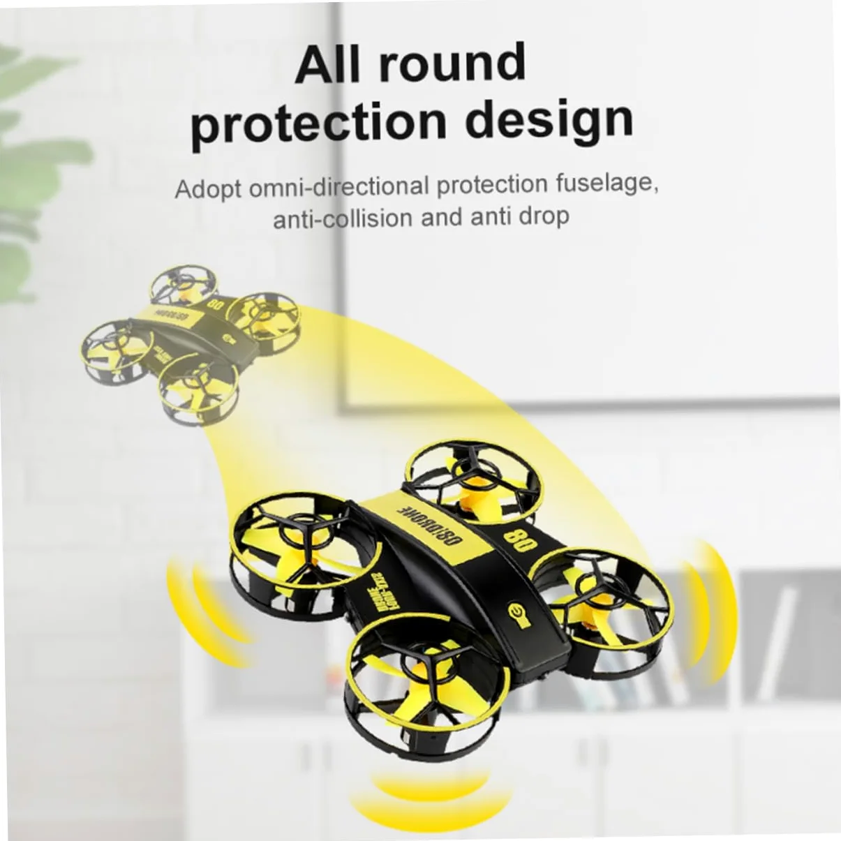 ibasenice Mini Quadcopter Elicottero Remote Control Con Design Compatto e Leggero Automatico e Stabilizzato e Facile Da Usare e Sicuro