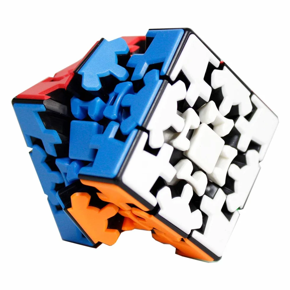 Oostifun YUMO Gear Cube 3x3 KungFu Cube 3D Puzzle 3x3x3 MultiColor Twist Smooth Brain Teaser con un piccolo treppiede