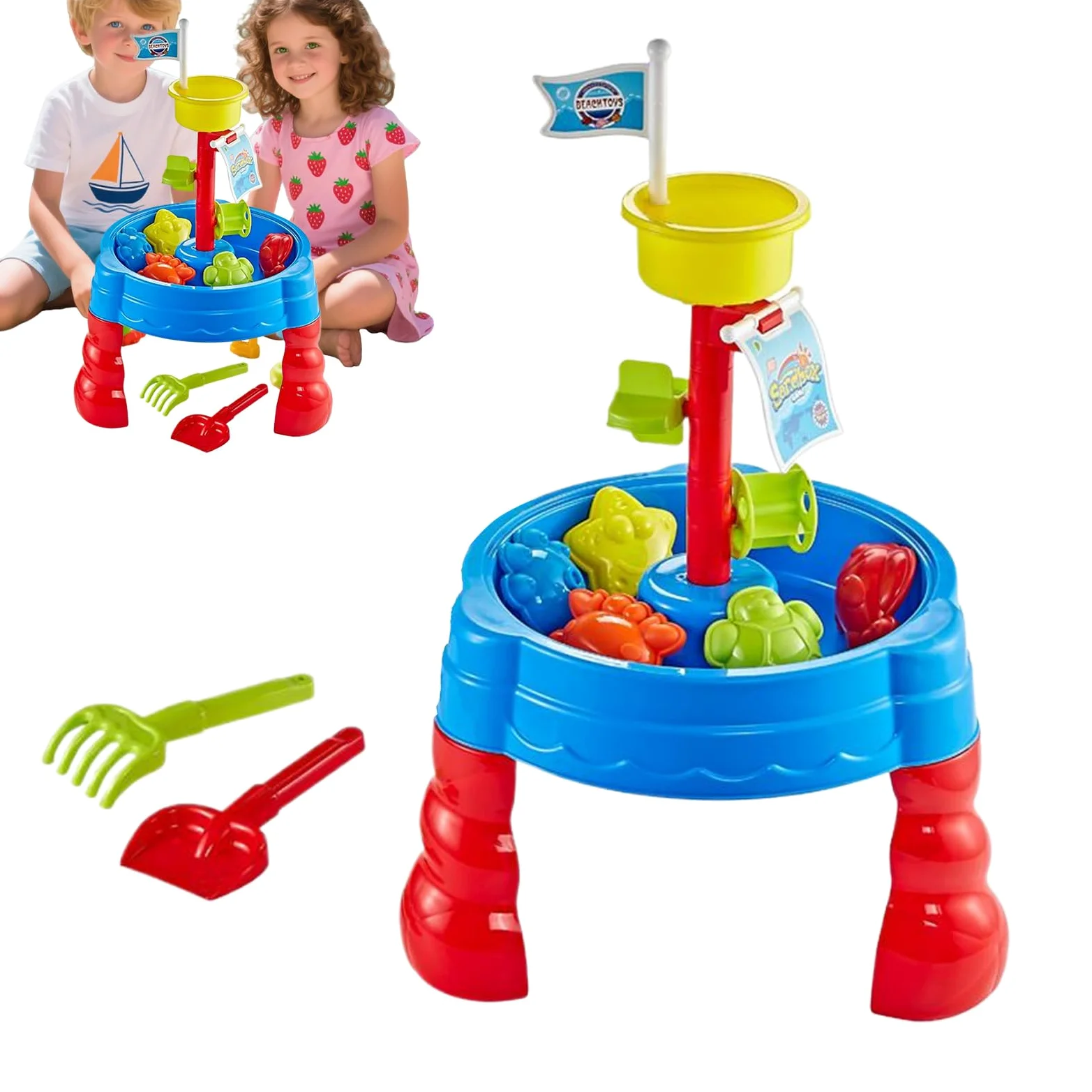 Generico Tavolo Sabbia Esterno Tavolo attività Sensoriale | Centro Attività Giocattolo Esterno per Bambini Giardino Cortile Area Giochi