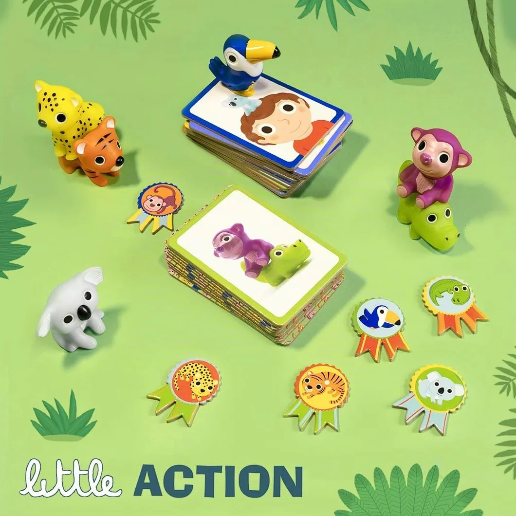 DJECO - Giochi d'azione e riflessiGiochi educativiDJECOGioco Little Action, Multicolore, Small (15)