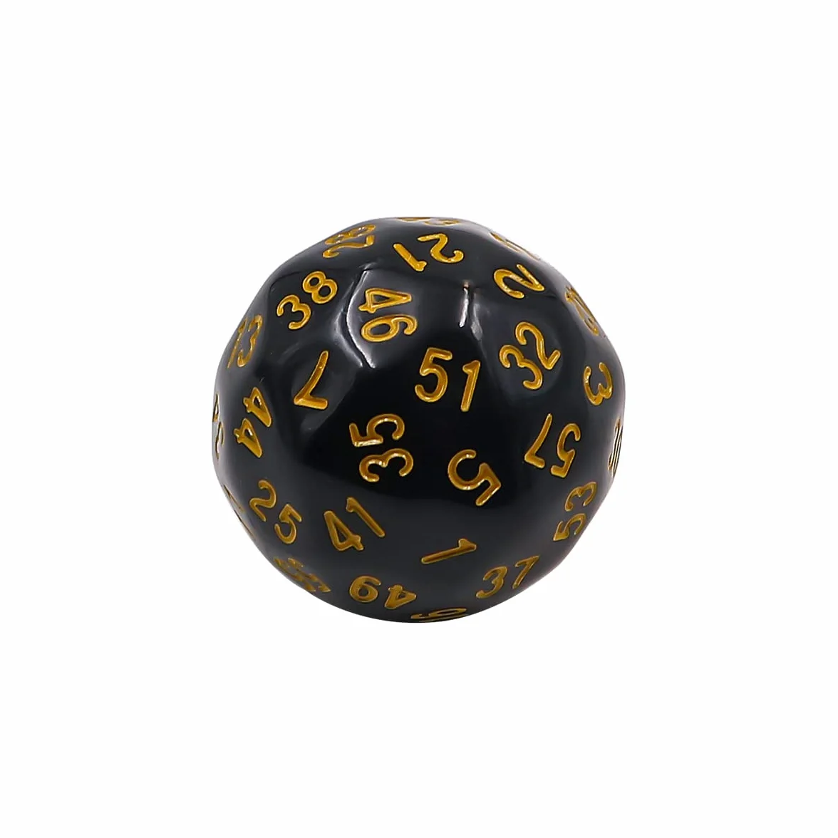 DollaTek Set completo di dadi poliedrici D3-D100, 15 pezzi, per giochi di ruolo, da tavolo, neri e gialli