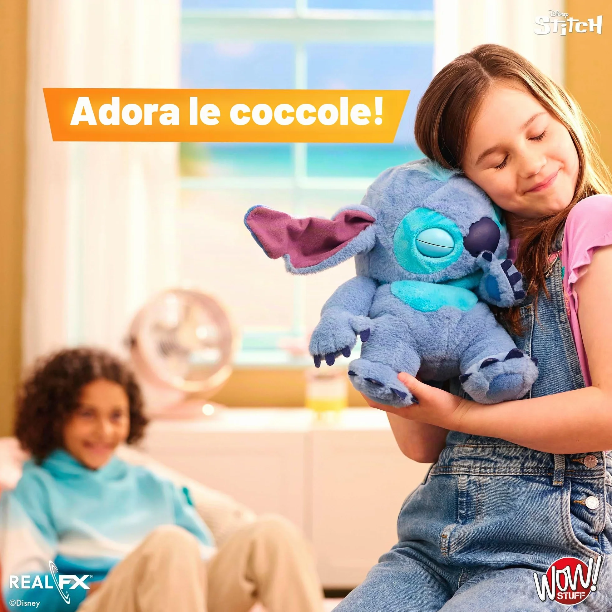 Disney Stitch Pupazzo Animatronico Peluche Real FX 100+ Azioni Suono 1a Edizione 6+