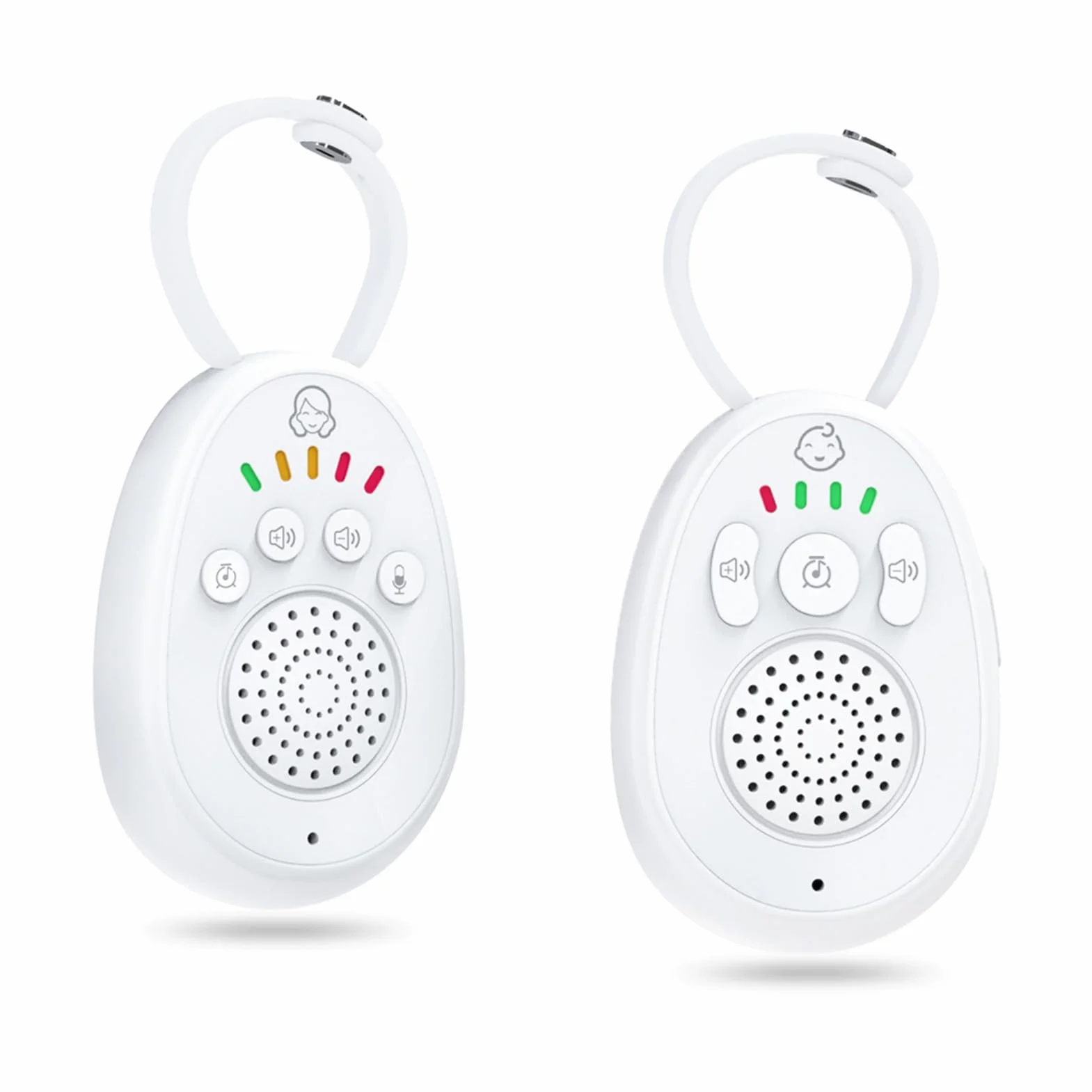 Baby Bidirezionale Macchina Sonora a Lungo Raggio 1000 Piedi Monitor Portatile Ad Attivazione Vocale Ninne Nanne Ricaricabili