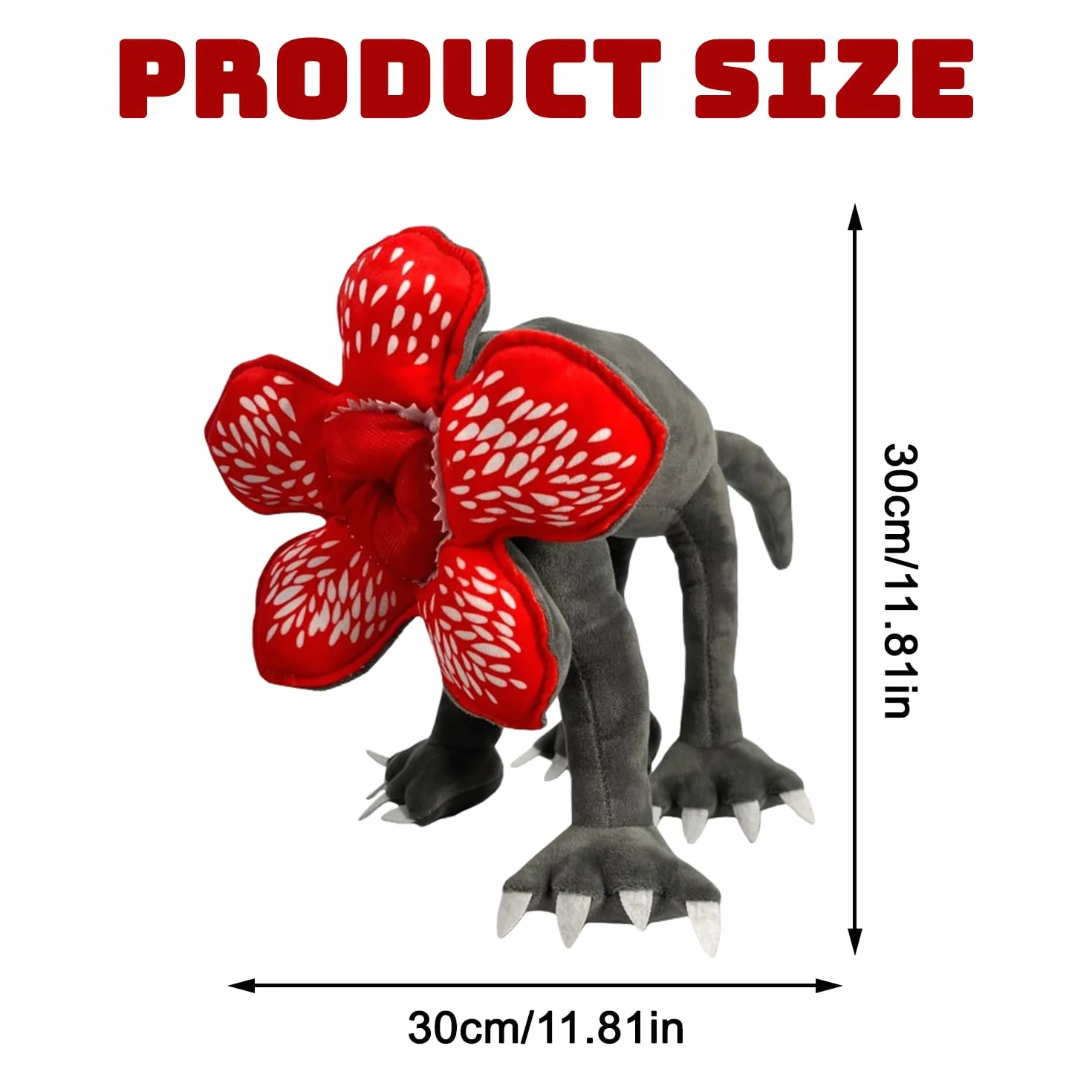Peluche a forma di mostro sorridente, crawling peluche sorridente cuscino peluche bambola giocattolo regalo per fan bambini