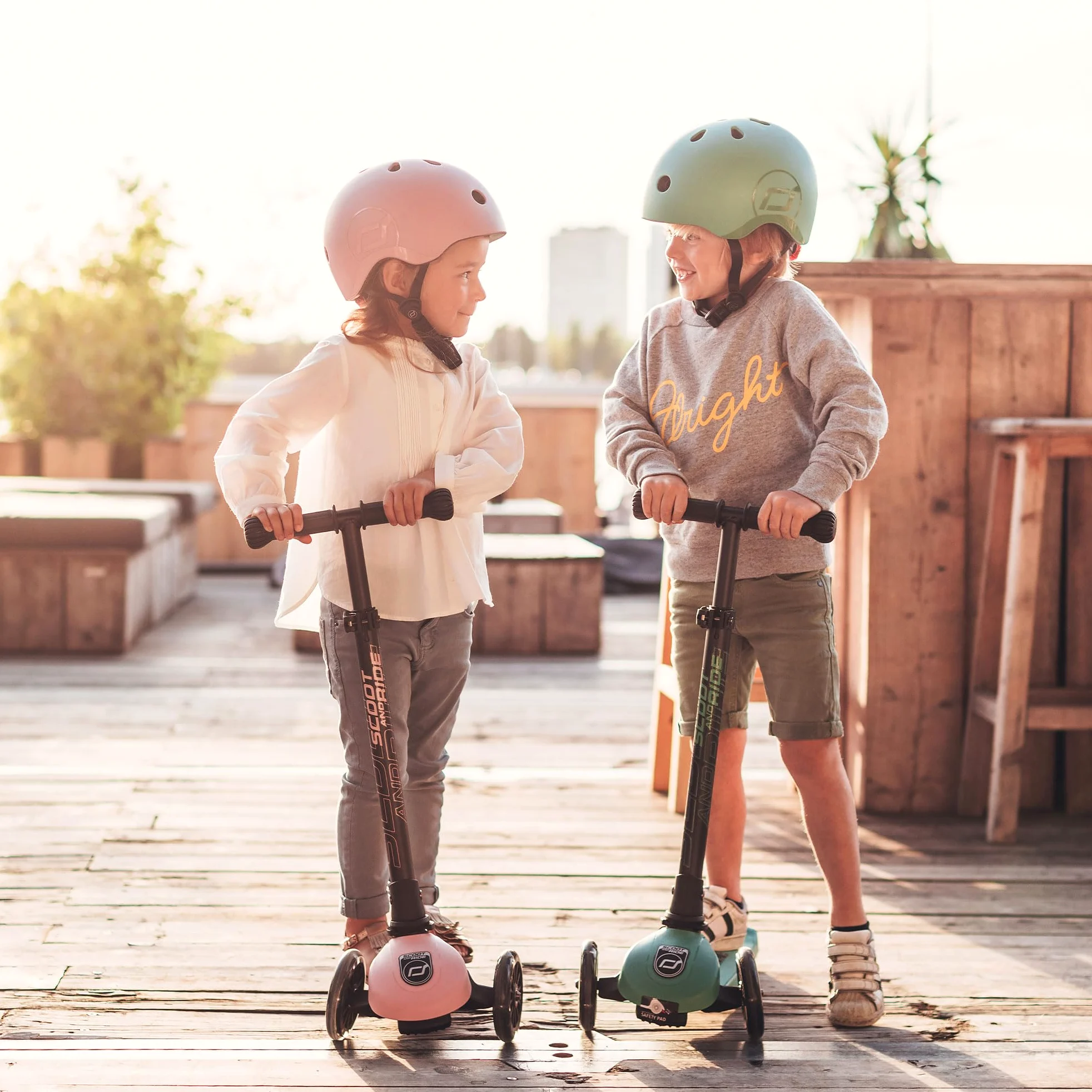 Scoot&Ride Highwaykick - Monopattino a 3 LED, colore: Rosa