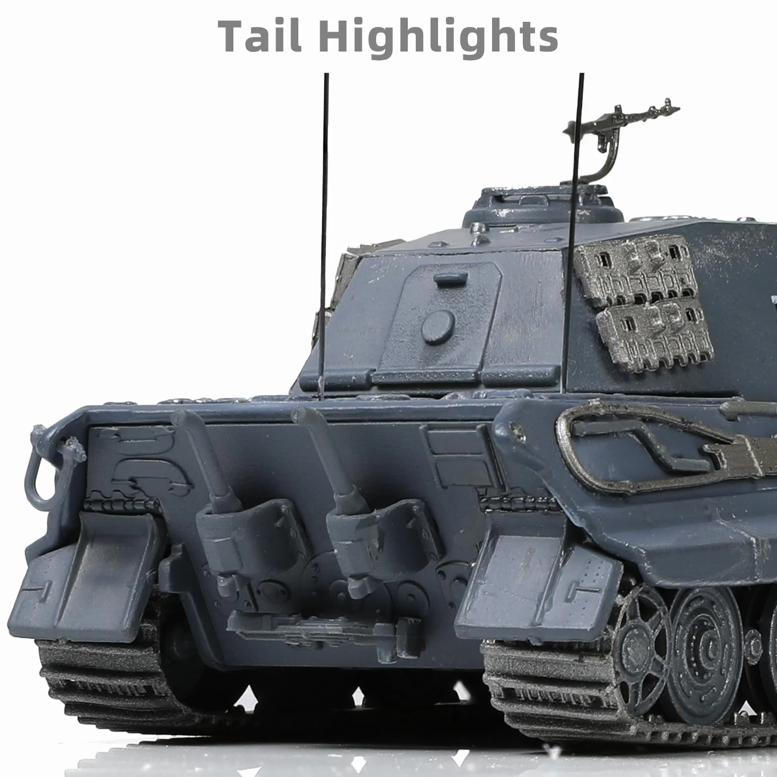 NUOTIE Modello di carro armato militare in scala 1:72, metallo in lega pressofuso, Tiger II Berlino 1945, veicolo militare, carro armato Mini 1945