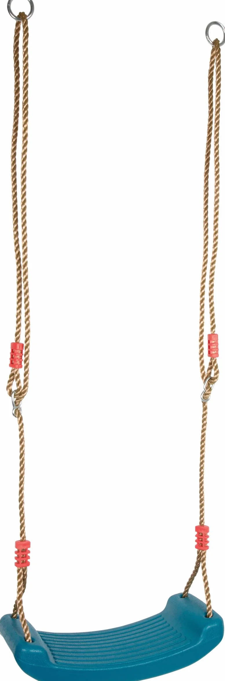 small foot Altalena blu, con sedile resistente alle intemperie e corde in plastica resistenti, regolabili in lunghezza, per bambini dai 3 anni, 12793